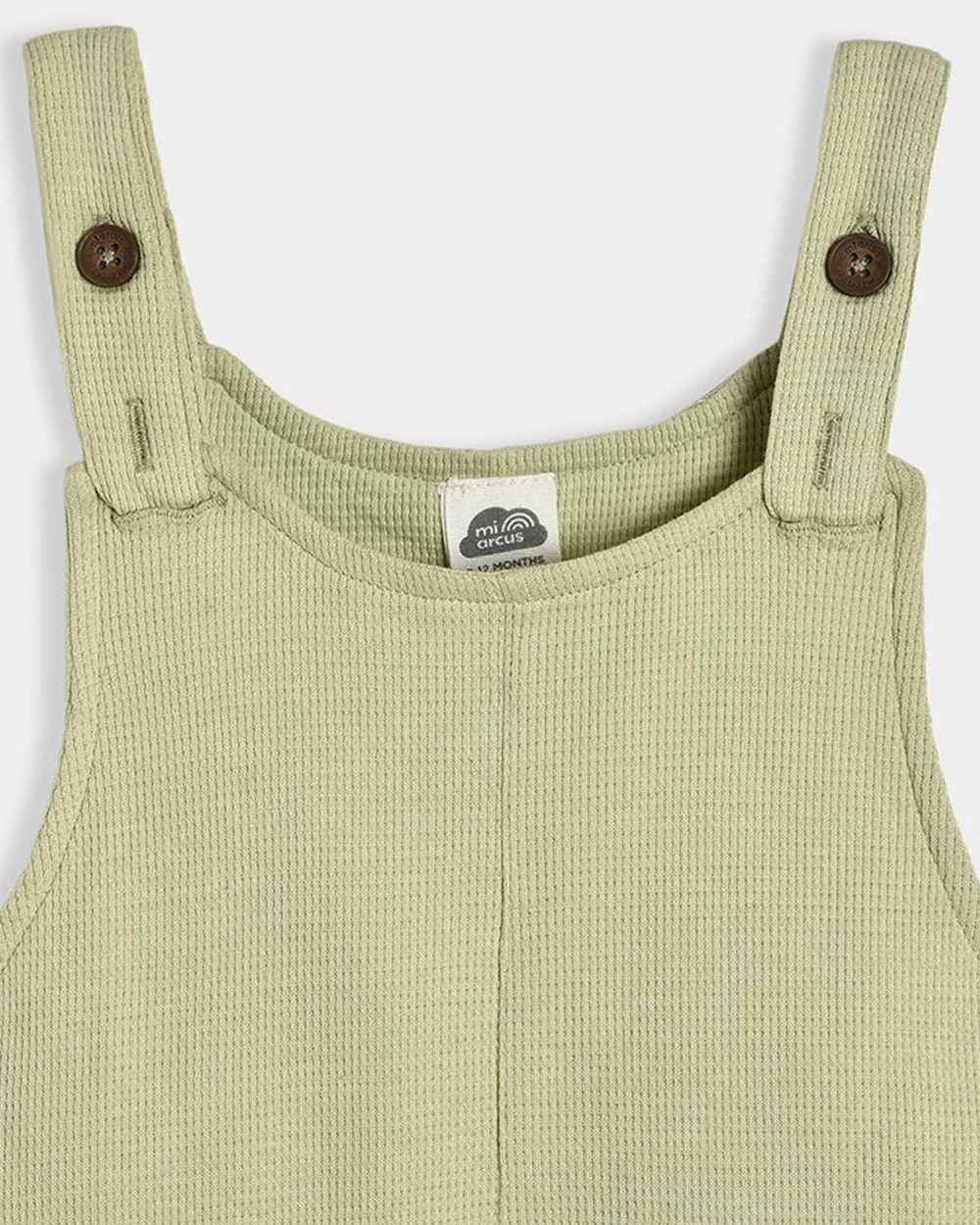 Mi Arcus Sage Green Dungaree With T-shirt-Cotton-Printed-For Infants - Image 8
