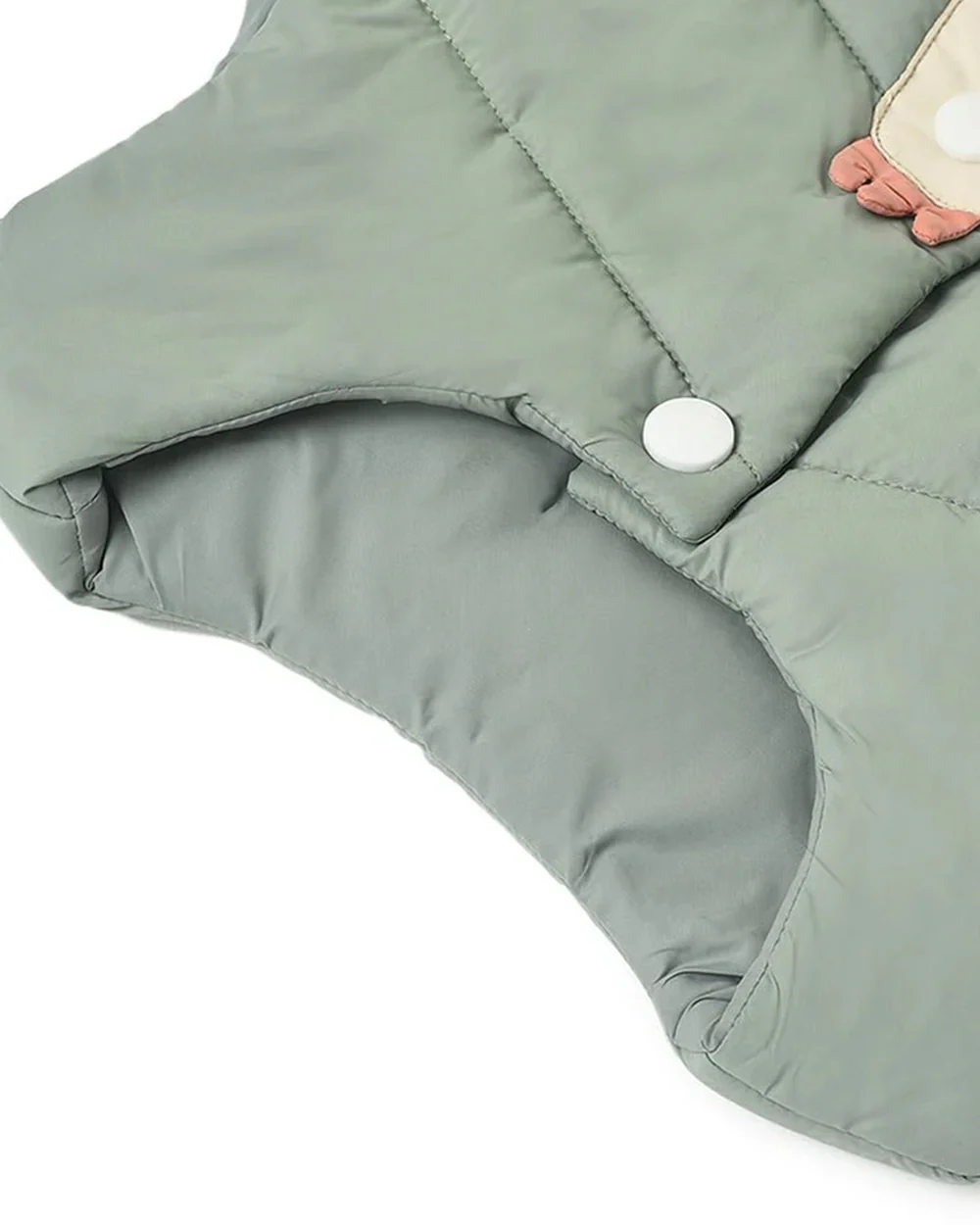 Mi Arcus Sage Green Puffer Winter Wear Jacket-Polyester-Solid-For Infants - Image 6