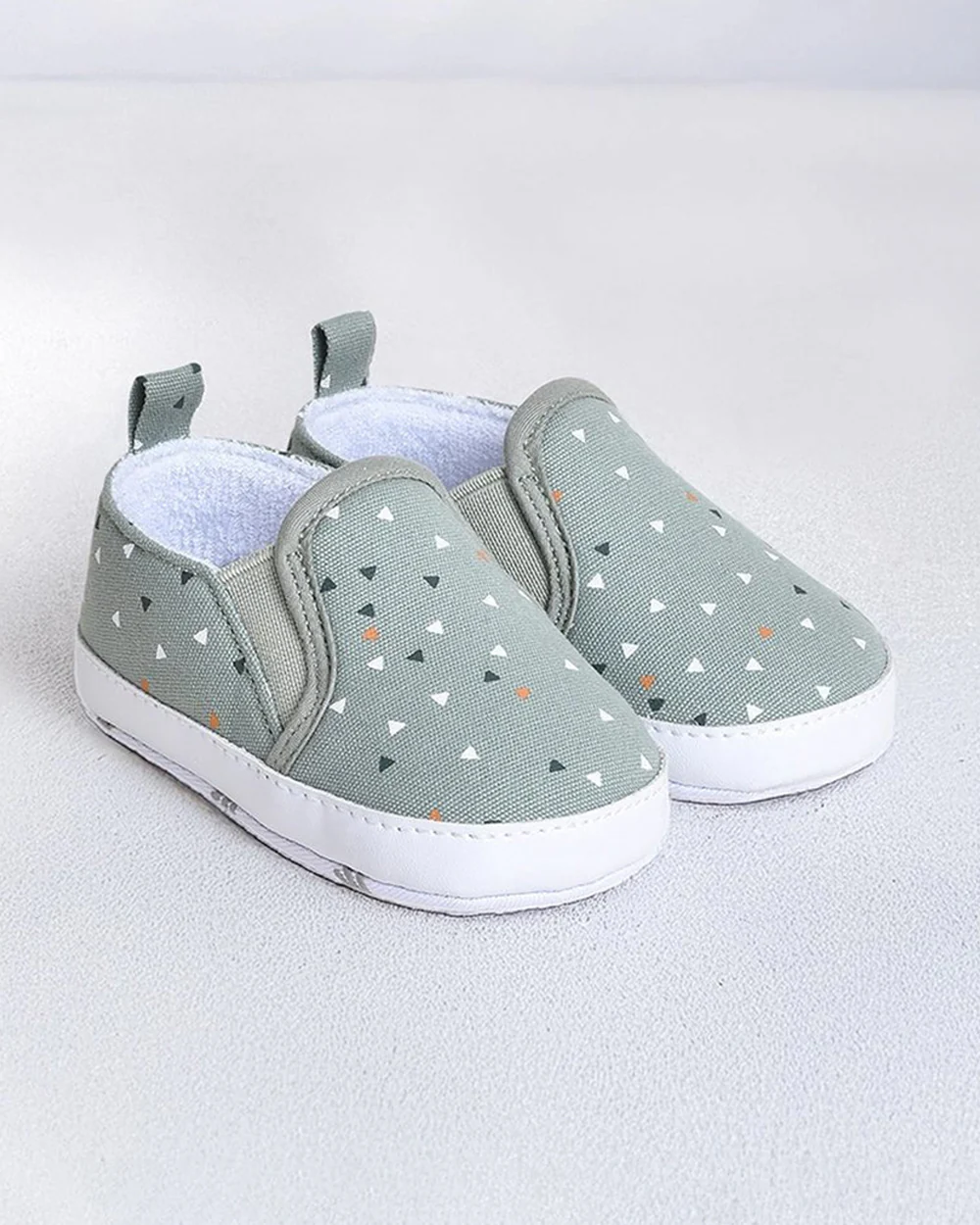 Mi Arcus Sage Green Slip On Pre-Walker Shoes-For Infants - Image 4