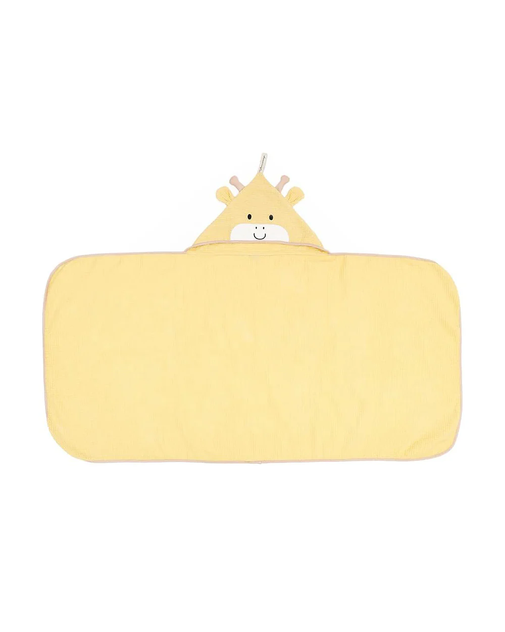 Mi Arcus Showering Love Hooded Baby Bath Towel Set-100% Cotton-With 3 Face Washers-Yellow - Image 3