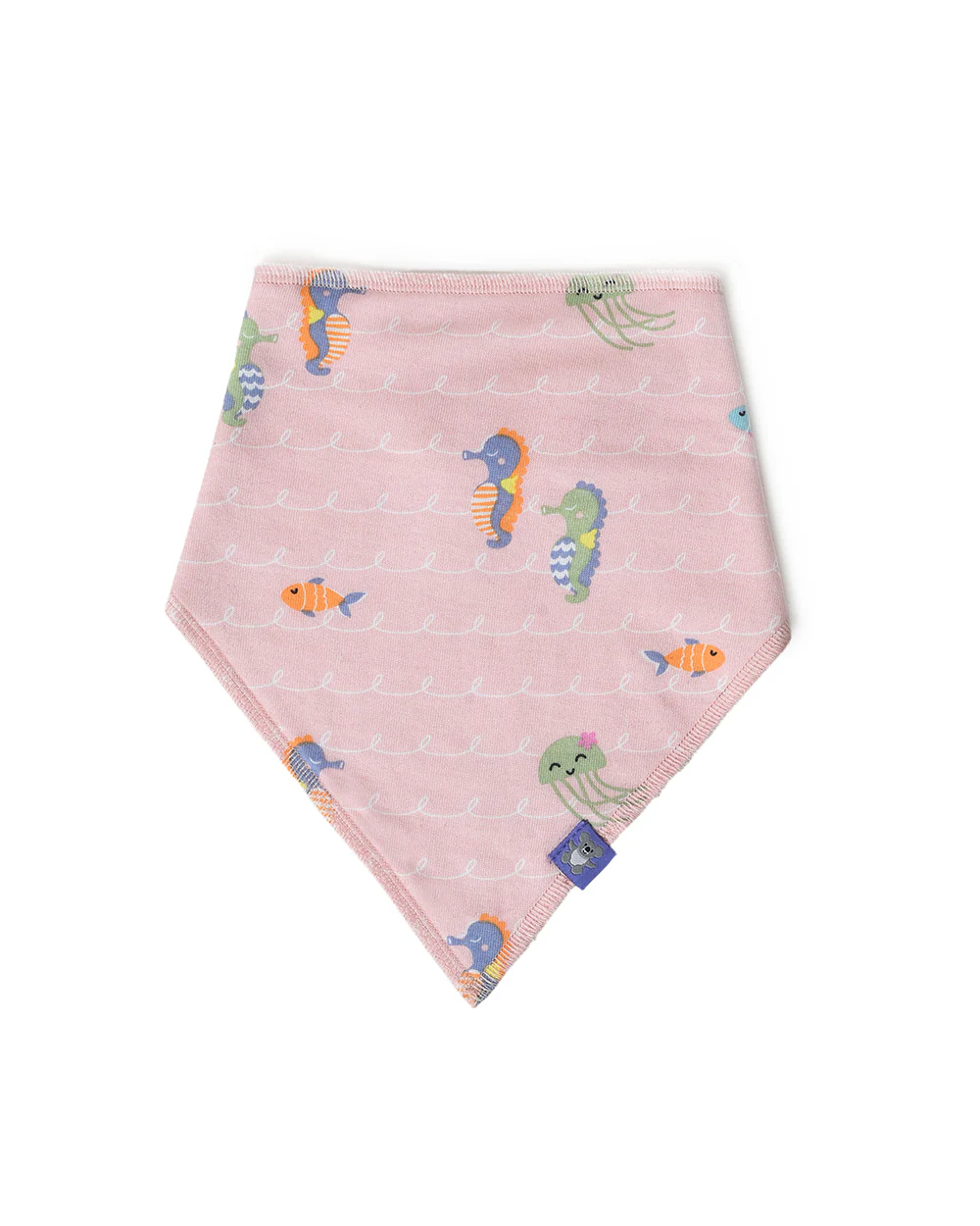 Mi Arcus Triangle Drool Bibs-Mermarizing-Cotton-0 to 12M-Pack of 3-For Infants - Image 2
