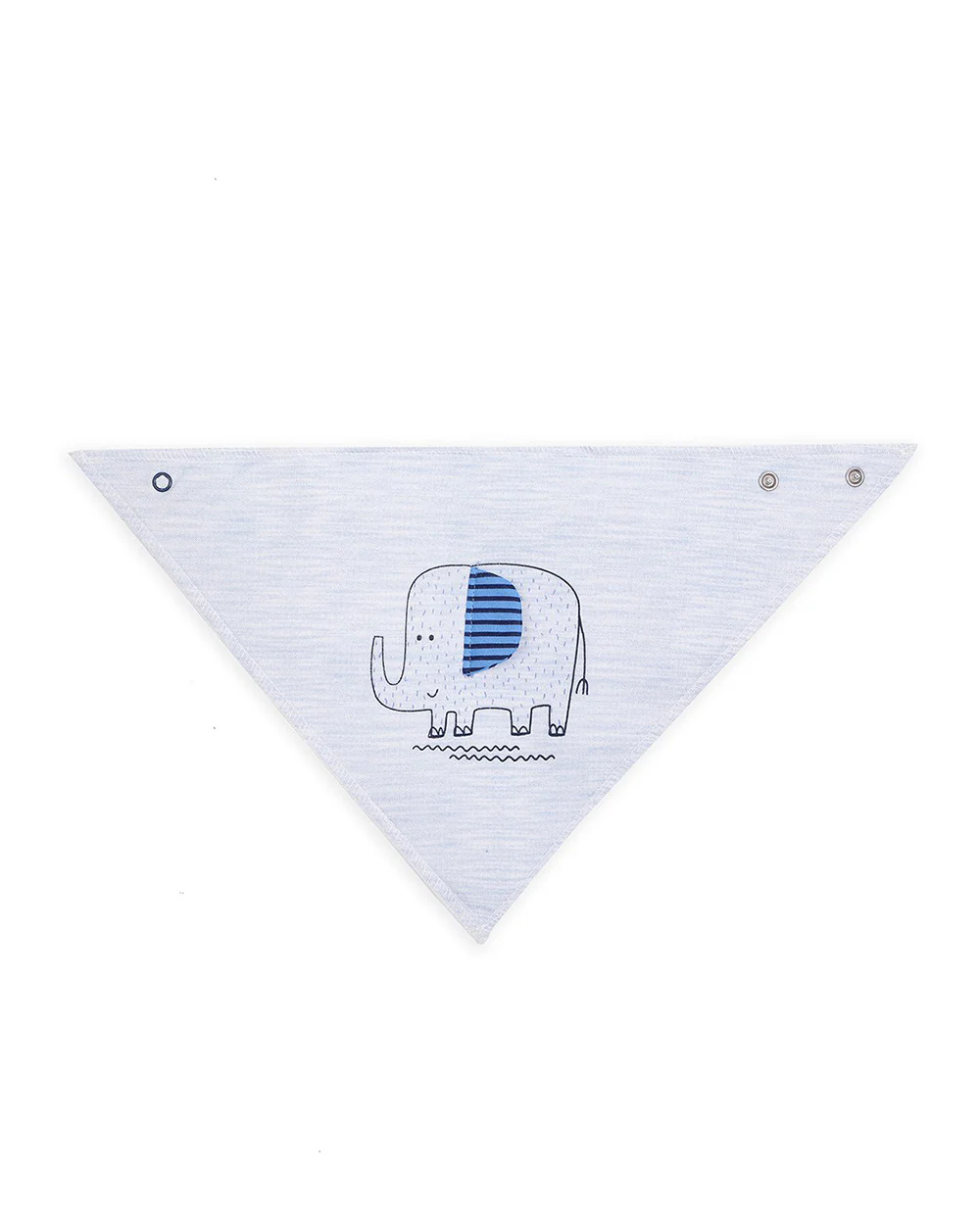 Mi Arcus Triangle Knitted Drool Bibs-Safari-Cotton-0 to 3M-Pack of 3-For Infants - Image 3