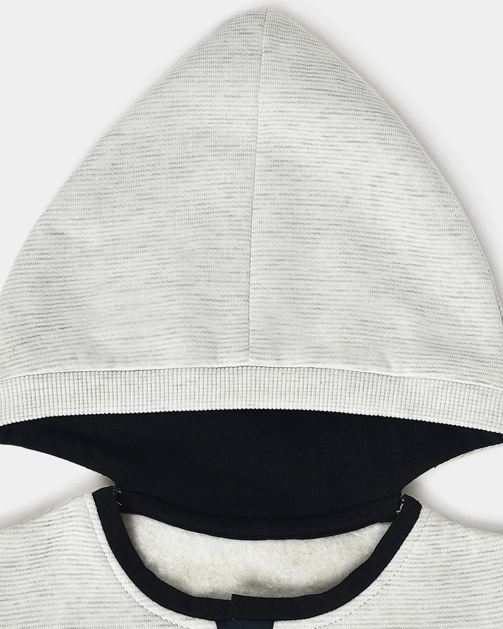Mi Arcus White Winter Wear Hoodie-Cotton & Polyester-Solid-For Infants - Image 5