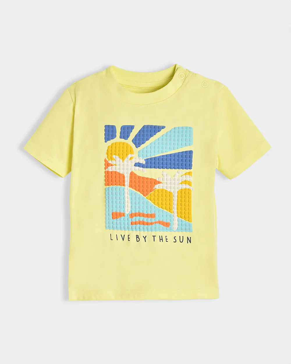Mi Arcus Yellow T-shirt-Cotton-Printed-For Infants - Image 2