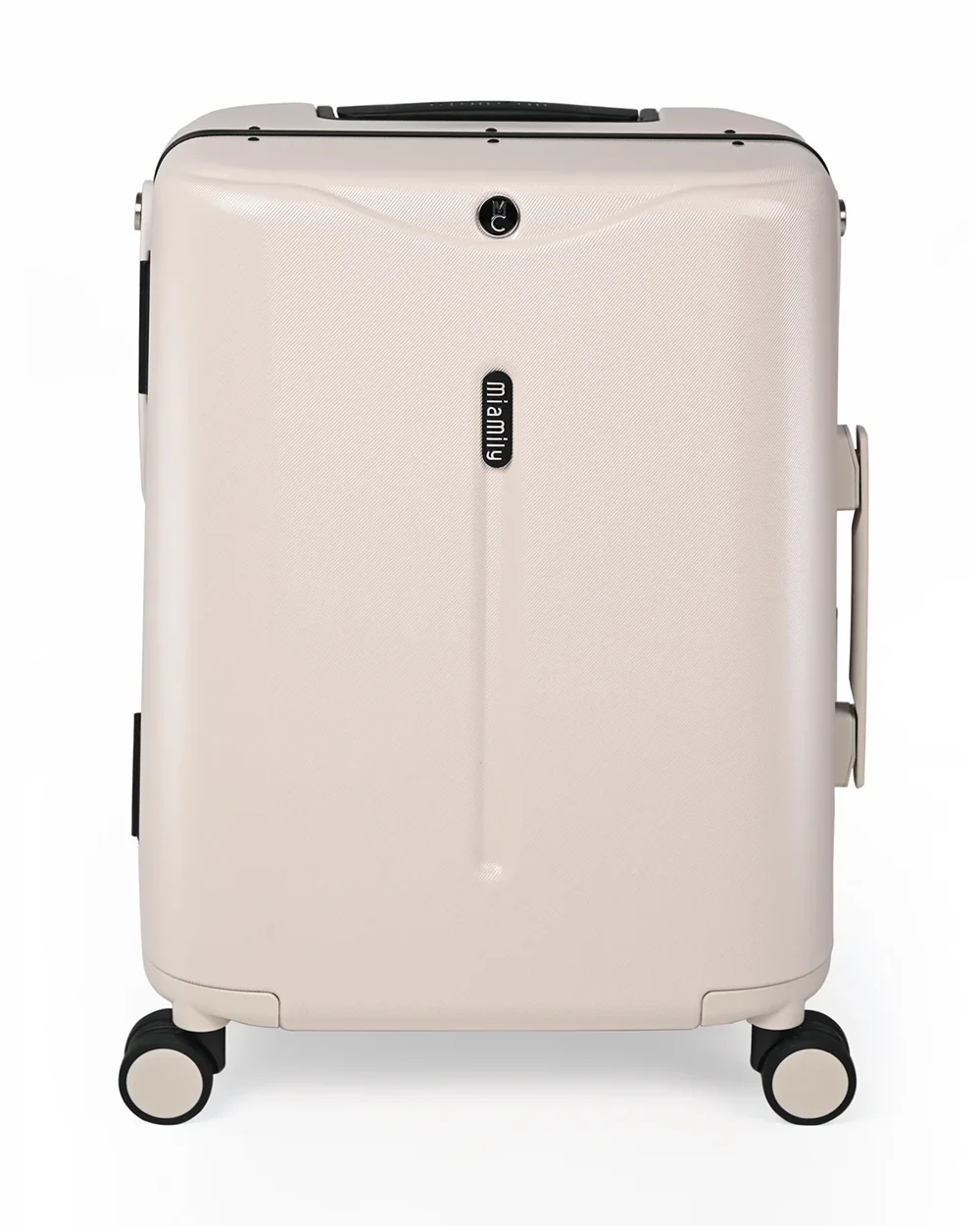 Miamily Ride On Trolley Carry On Luggage-Swiss Design-with 3 Digit Lock and Built in Seat for Kids & Adults-Mist Grey - Image 3