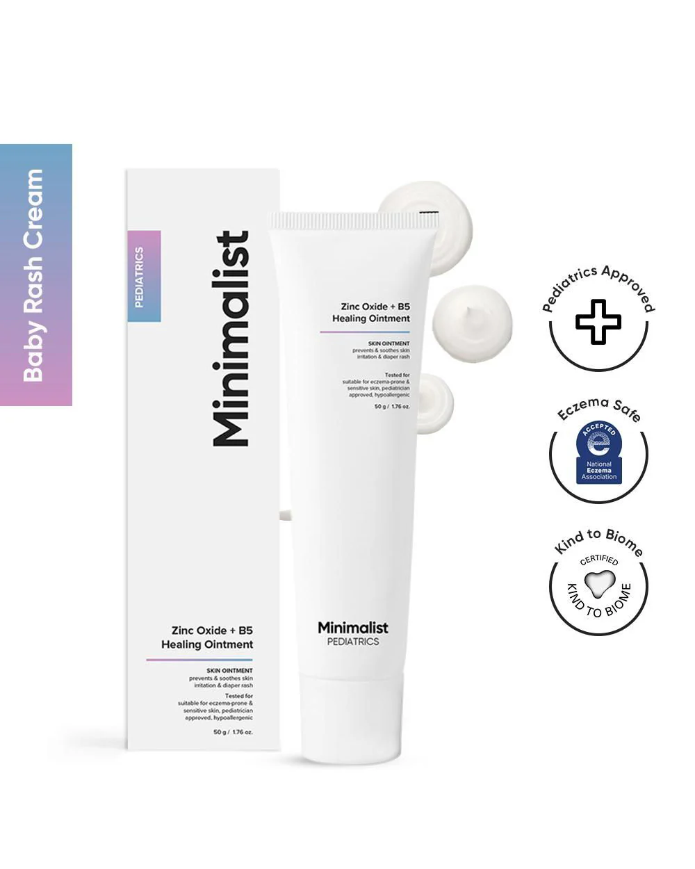 Minimalist Zinc Oxide + B5 Healing Ointment-Diaper Rash Cream-With Sunflower Oil - Image 2