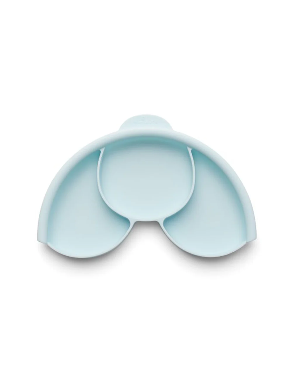 Miniware Healthy Meal Plate-Vanilla & Aqua-With Detachable Suction Foot-Plant Based-For Feeding Infants - Image 2