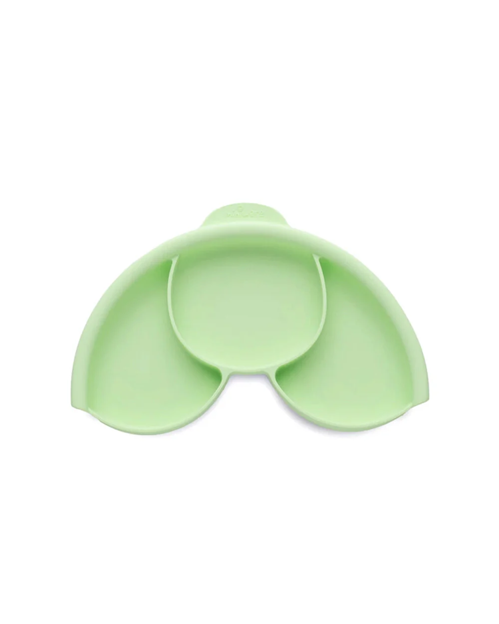 Miniware Healthy Meal Plate-Vanilla & Key Lime-With Detachable Suction Foot-Plant Based-For Feeding Infants - Image 2