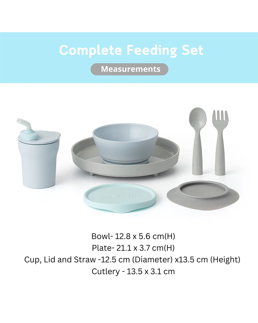 Miniware Little Foodie All In One Meal Set-With Suction Base-Asia Little Hipster-For Feeding Infants - Image 7