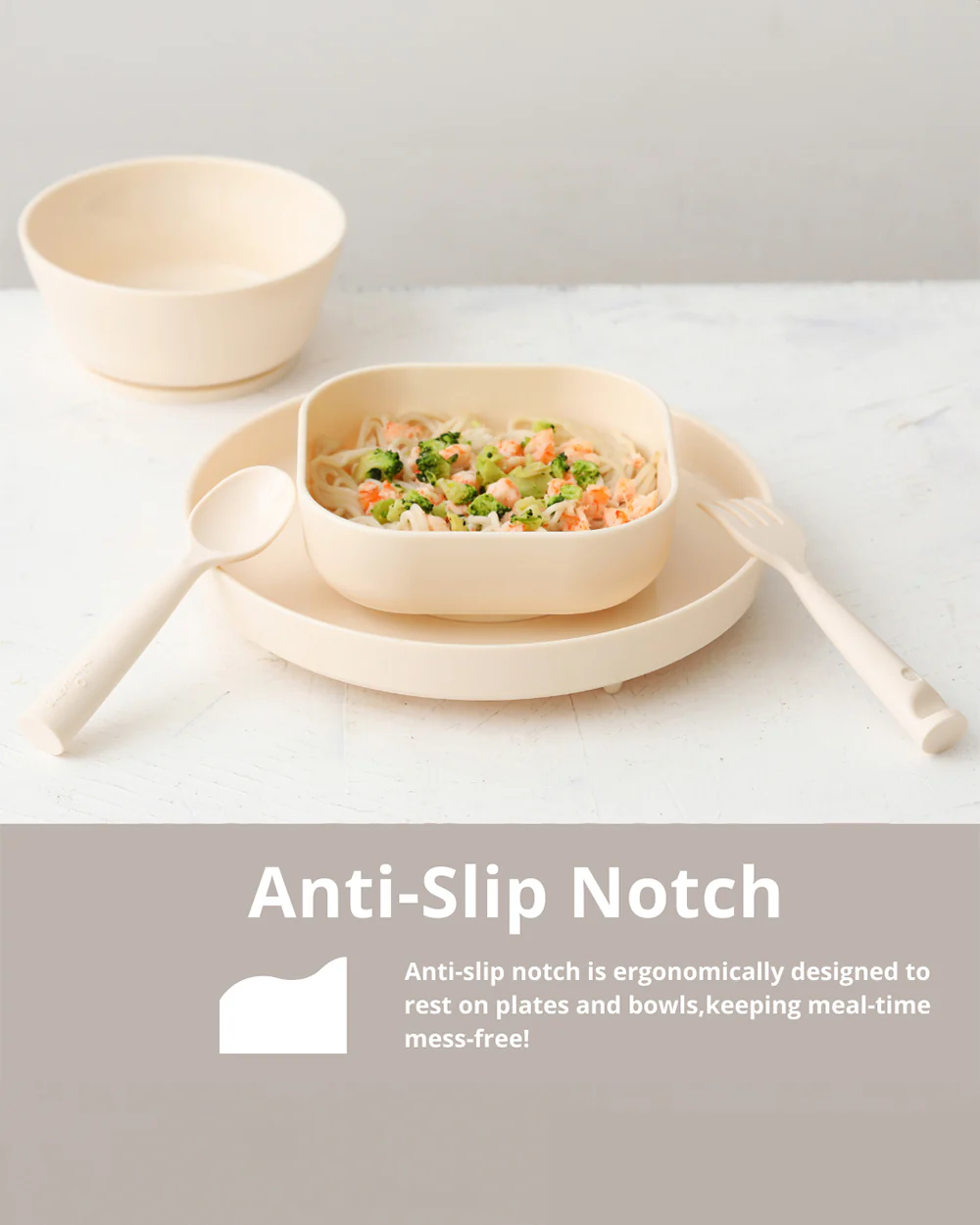 Miniware My First Cutlery Spoon & Fork Set-Biodegradable-With Carry Pouch-Key Lime-For Infants - Image 7