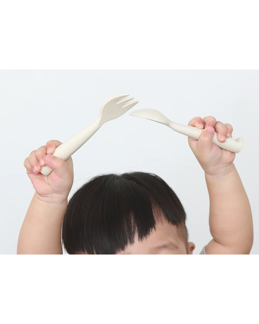 Miniware My First Cutlery Spoon & Fork Set-Biodegradable-With Carry Pouch-Key Lime-For Infants - Image 8