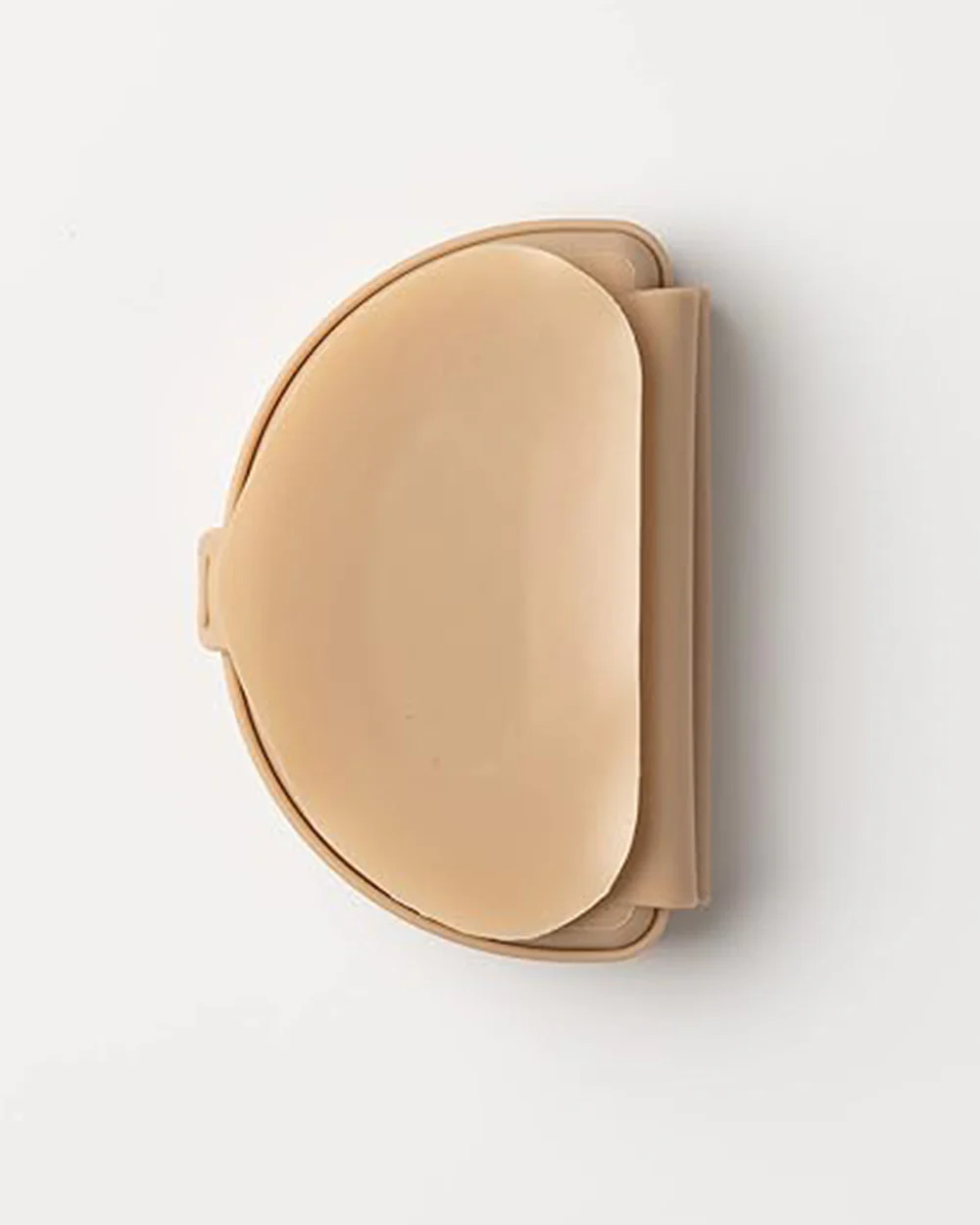 Miniware Silifold-Almond Butter-Foldable Plate-With Suction Base & 2 Divided Sections-For Feeding Infants - Image 4