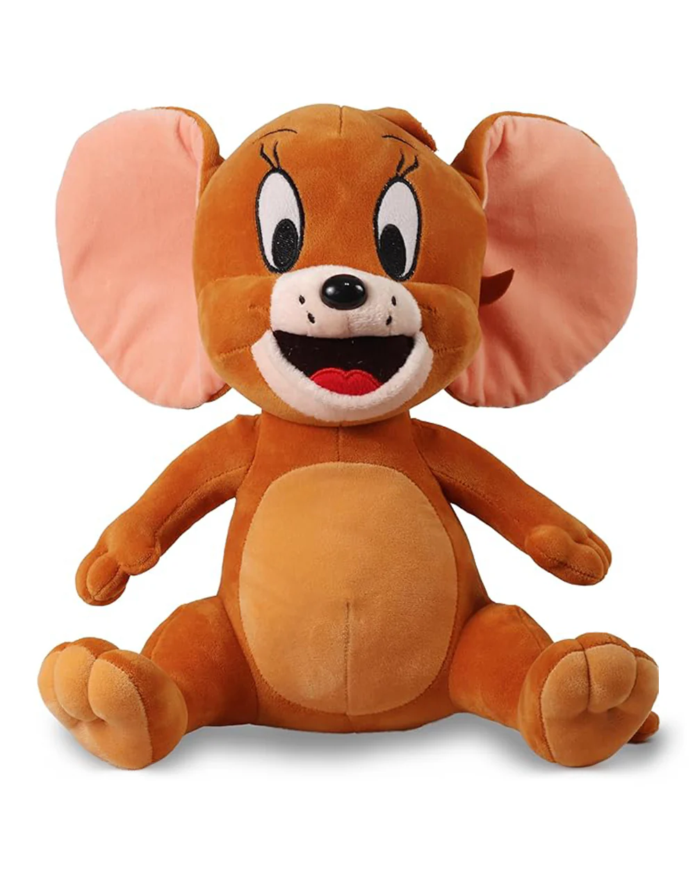 Mirada Brown Sitting Jerry Stuffed Soft Toy-Plush Cuddly Toy For Newborn