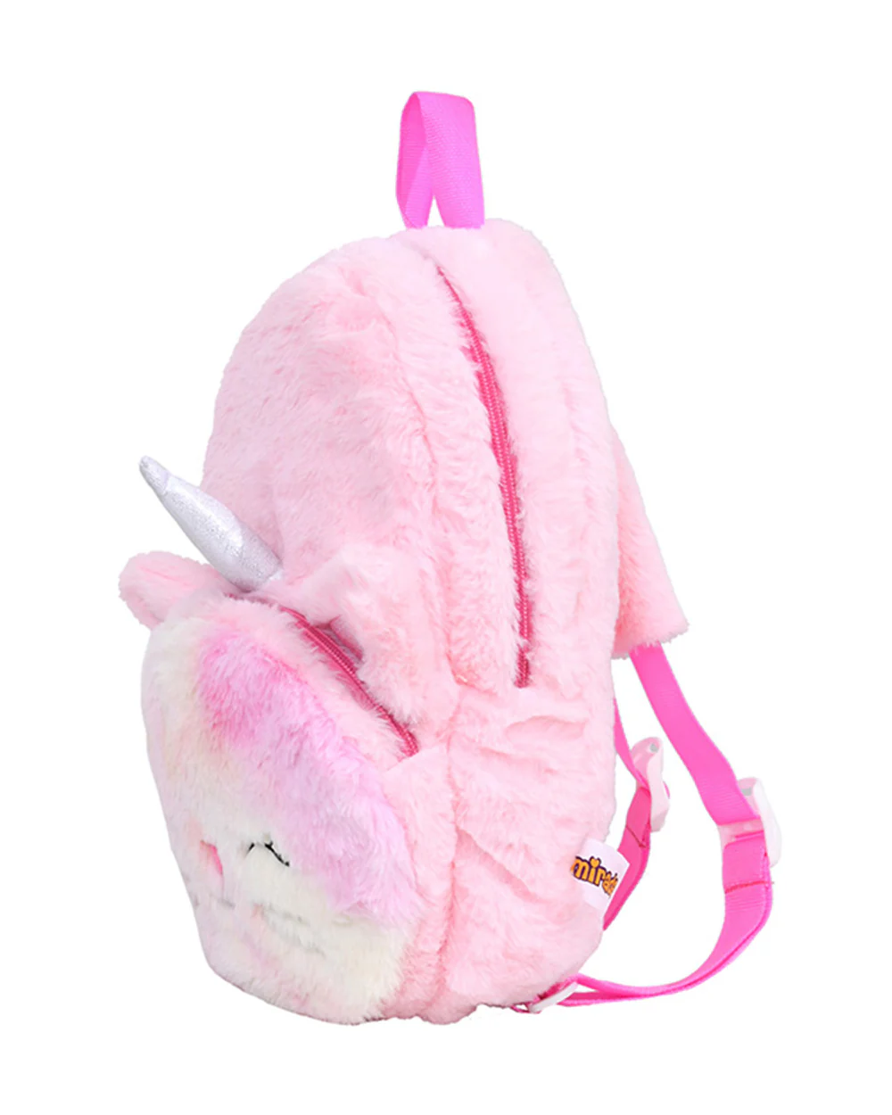Mirada Caticorn with Horn Toy Bag-with Adjustable Straps-Tie Die Pink-for Toddlers - Image 2