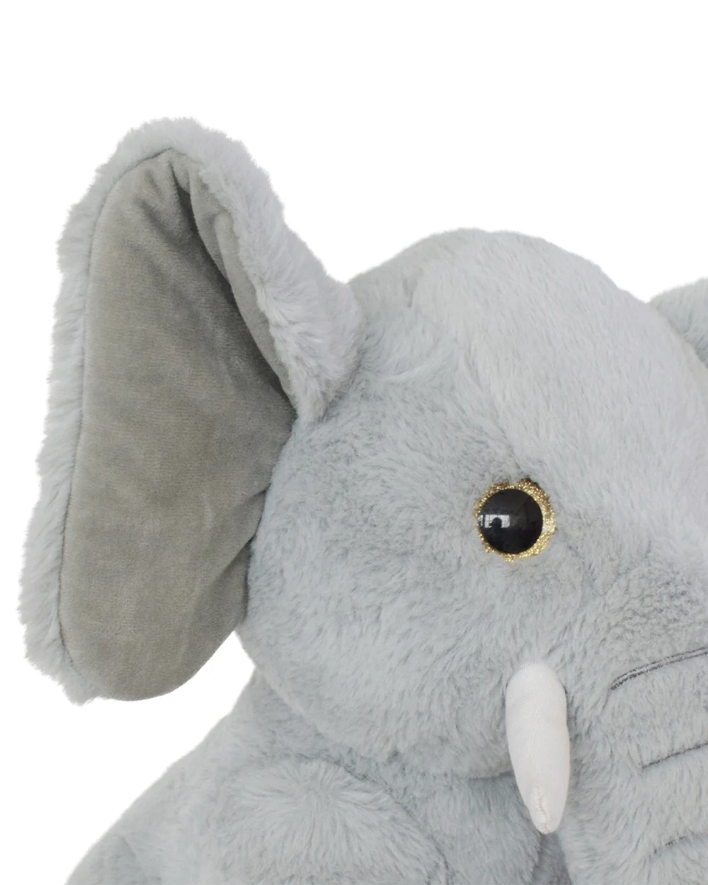 Mirada Grey Elephant With Glitter Eye Stuffed Soft Toy-Plush Cuddly Toy For Newborn - Image 4