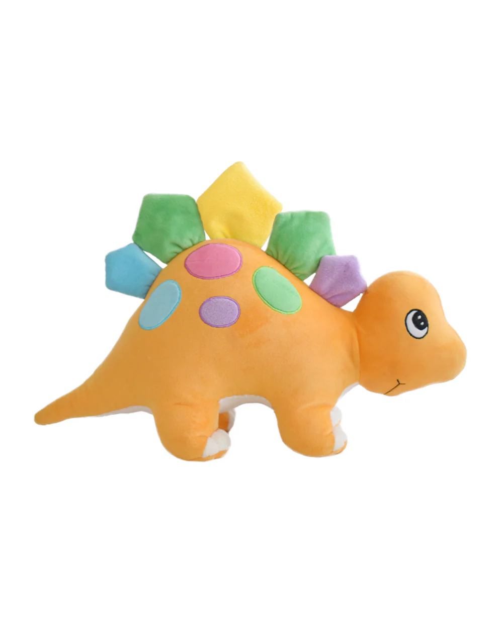 Mirada Orange Embroidered Dinosaur Stuffed Soft Toy-Plush Cuddly Toy For Newborn - Image 22