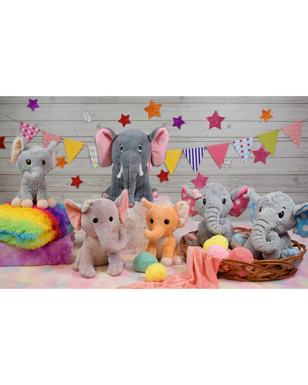 Mirada Pink Elephant Polka Dot Stuffed Soft Toy-Plush Cuddly Toy For Newborn - Image 4