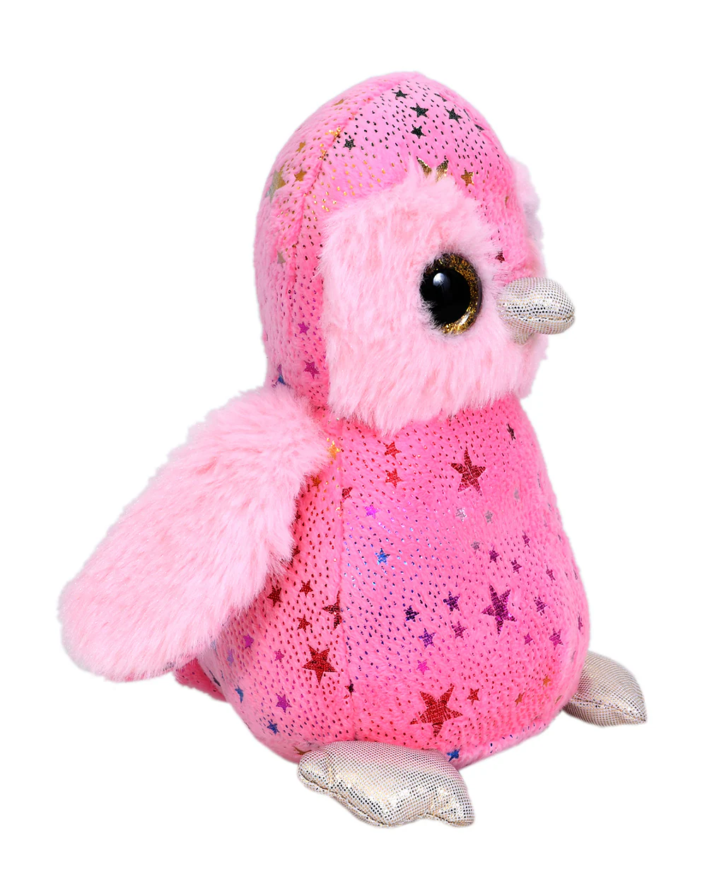 Mirada Pink Foil Glitter Eye Penguin Stuffed Soft Toy-Plush Cuddly Toy For Newborn - Image 2