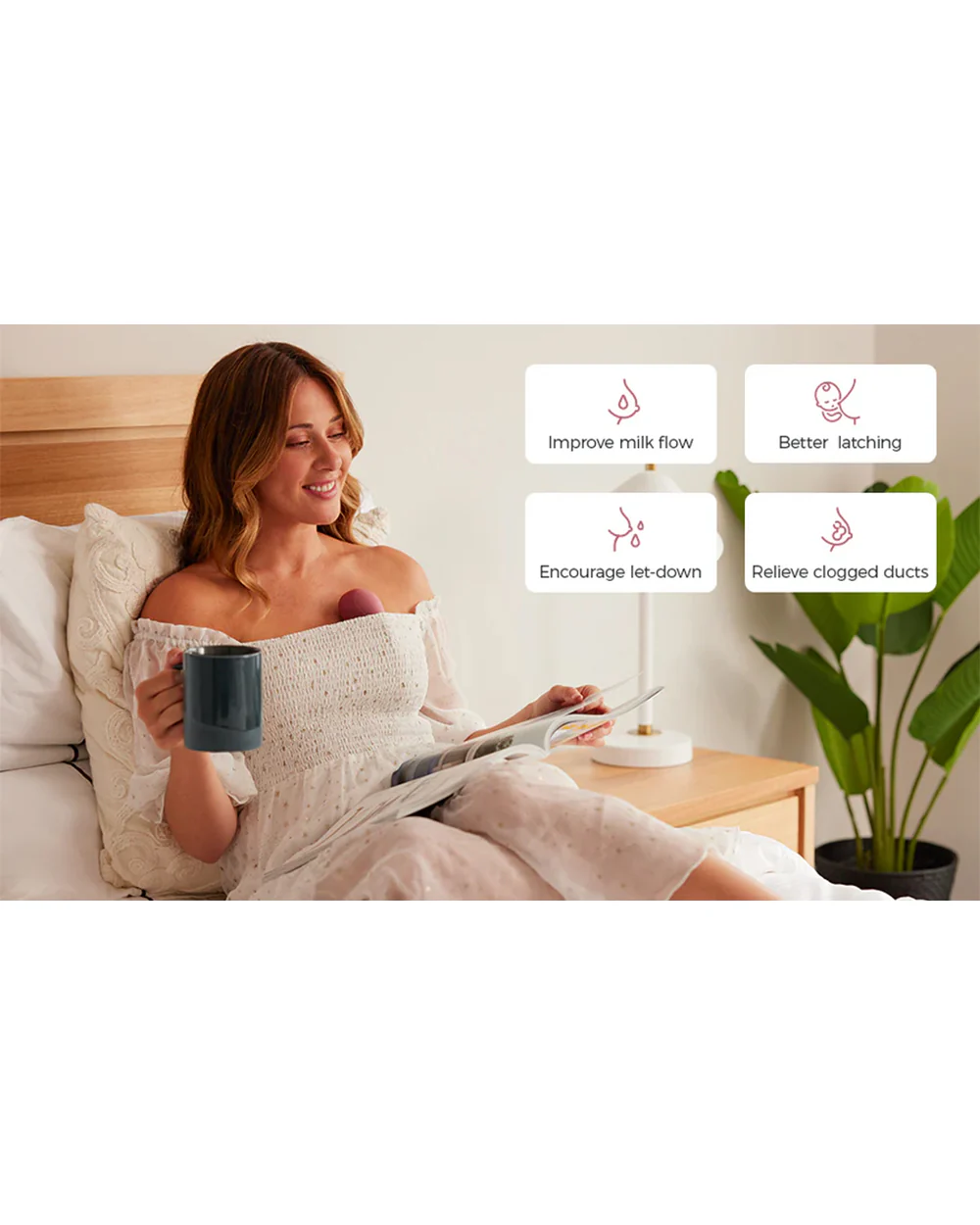 Momcozy 3-in-1 Lactation Massager-For Engorged Breasts & Clogged Ducts-Improves Milk Flow-Adjustable Heat & Vibration Mode - Image 11