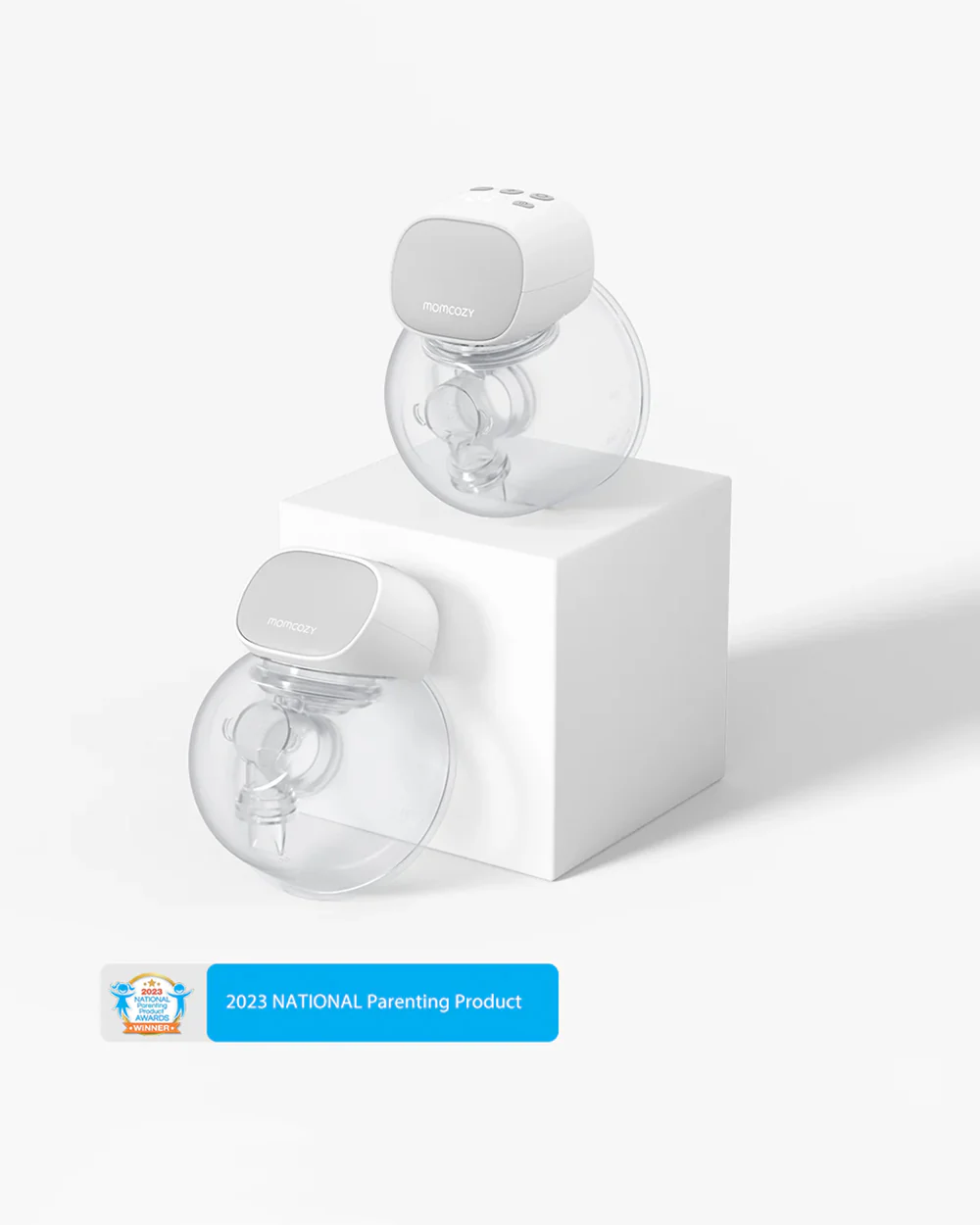 Momcozy S9 Pro Wearable Double Electric Breast Pump-2 Modes & 9 Suction Levels-Long Battery Life-LED Display-Grey - Image 2