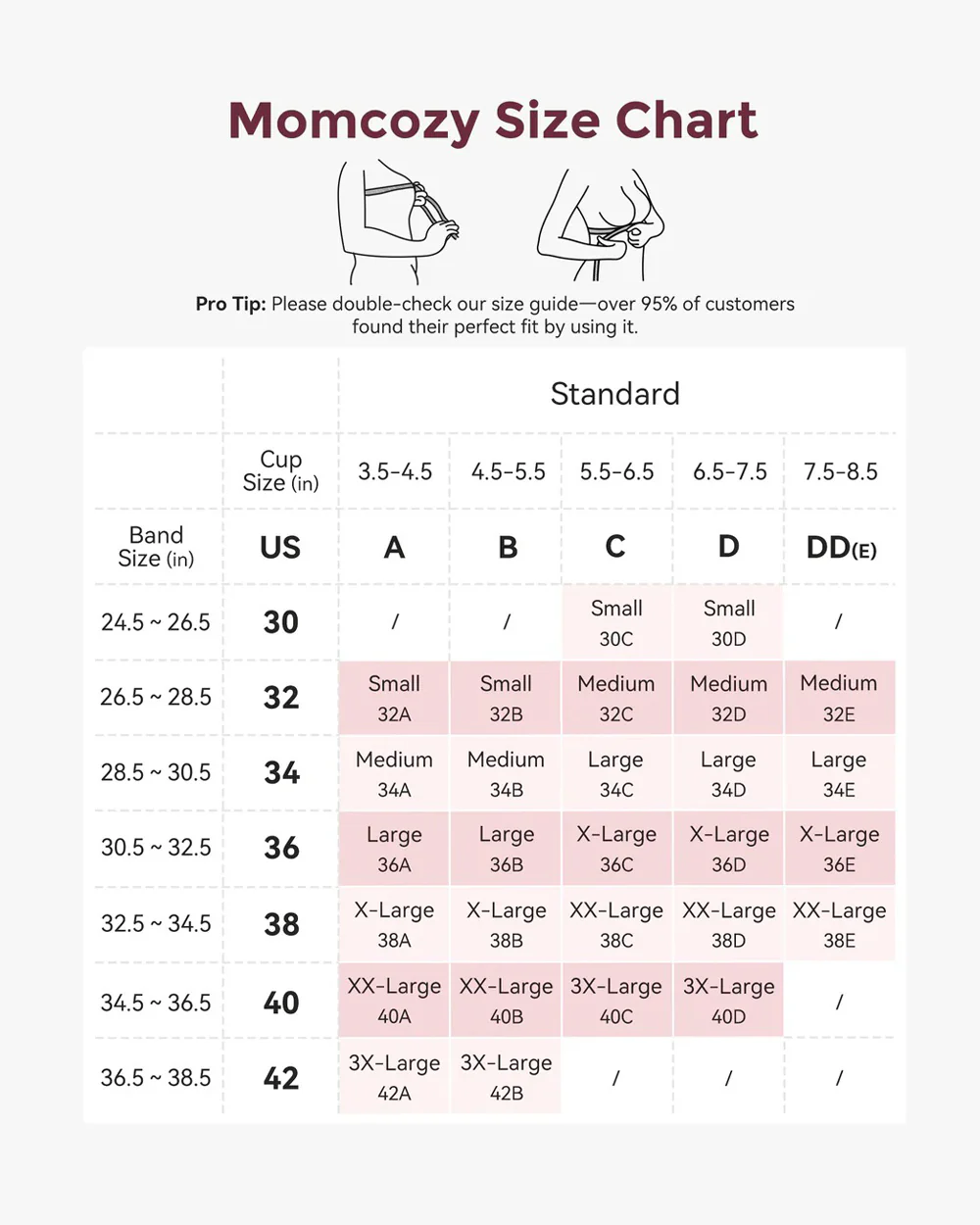 Momcozy Ultra Soft & Omni Maternity Nursing Bra-Wire Free & Padded-Front Clasps-Full Coverage-Skin - Image 3