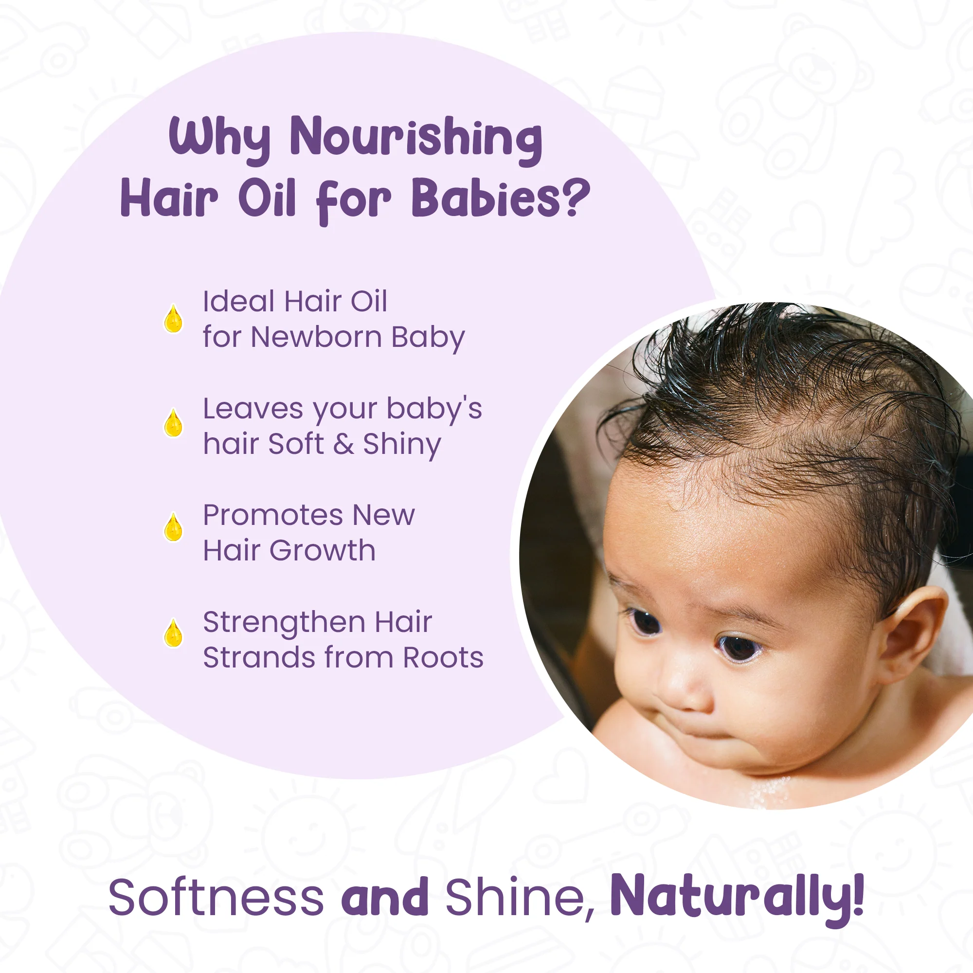 Mother Sparsh Cold Pressed Coconut Baby Massage Oil (200 ml), Natural Mosquito Repellent Spray & Nourishing Baby Hair Oil (100ml) - Image 18