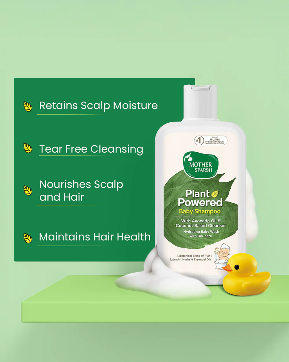 Mother Sparsh Plant Powered Baby Shampoo-With Aloe Vera & Coconut - Image 9