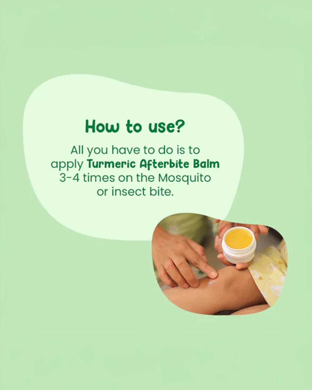 Mother Sparsh Turmeric After Bite Balm-100% Ayurvedic-Mosquito & Insects Bite Relief-For Infants - Image 5
