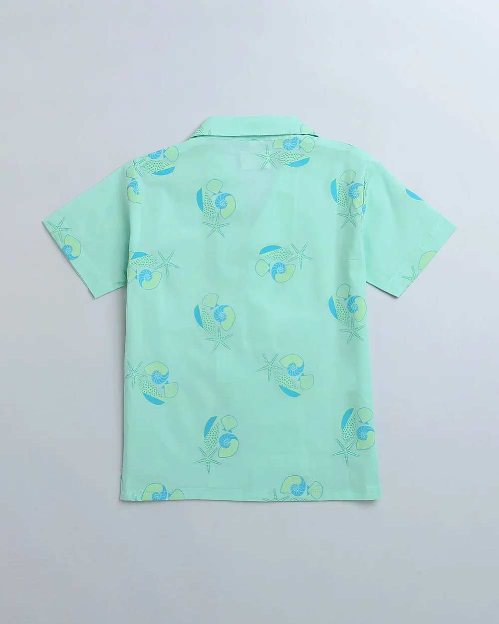 Mouse in the House Light Blue Shirt-Olive The Seashells-Cotton-For Infants - Image 3