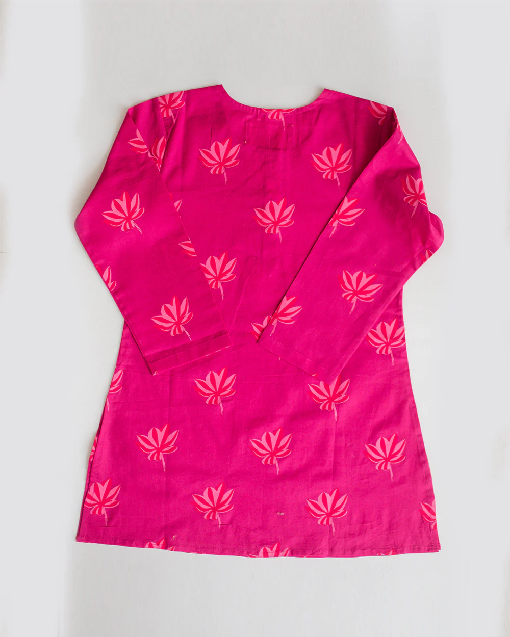 Mouse in The House Pink Suit Salwar Set-Lotus Bloom-Cotton-For Infants - Image 4