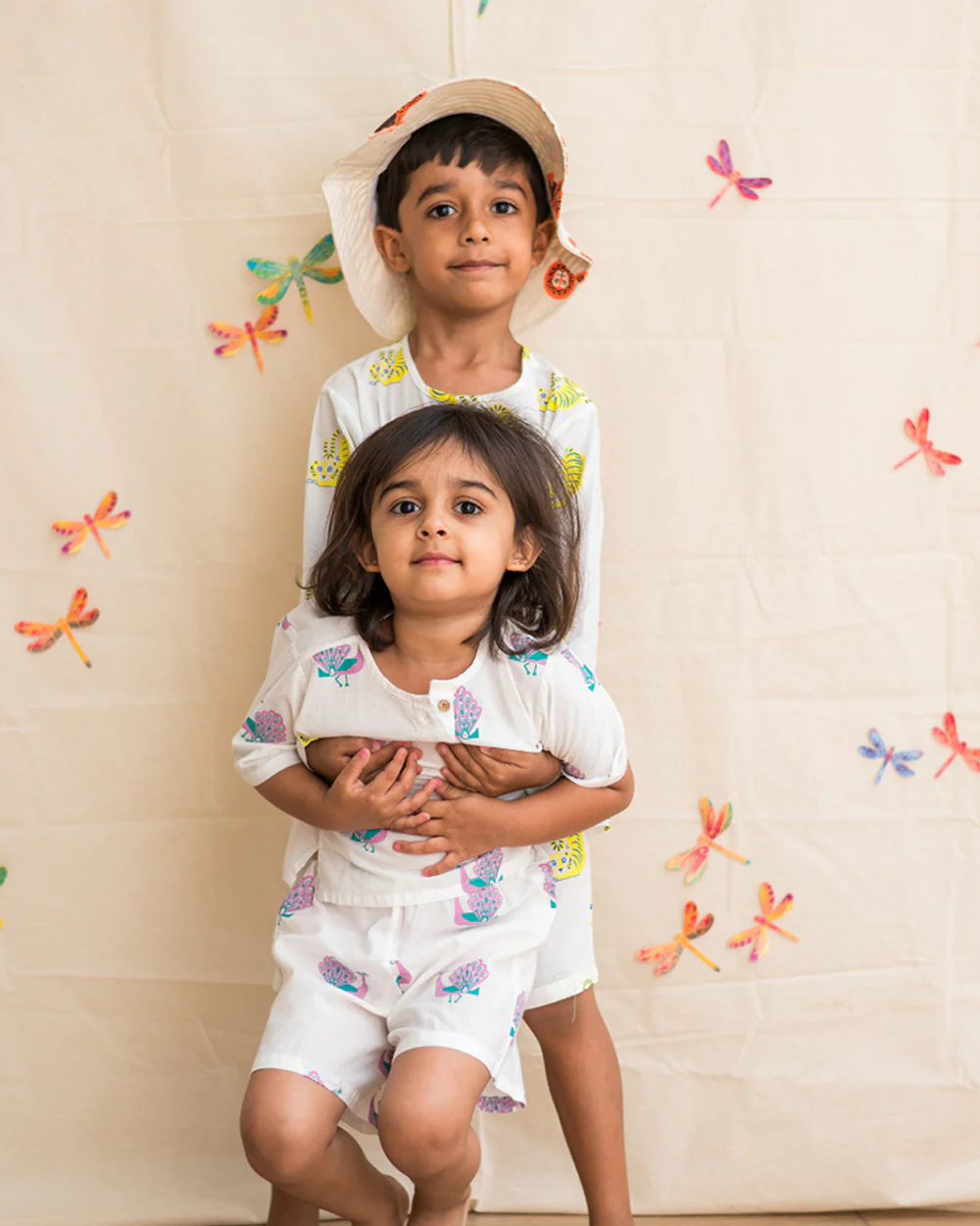 Mouse in The House T-shirt & Shorts Set-The Magestic Peacock-Cotton-For Infants - Image 7