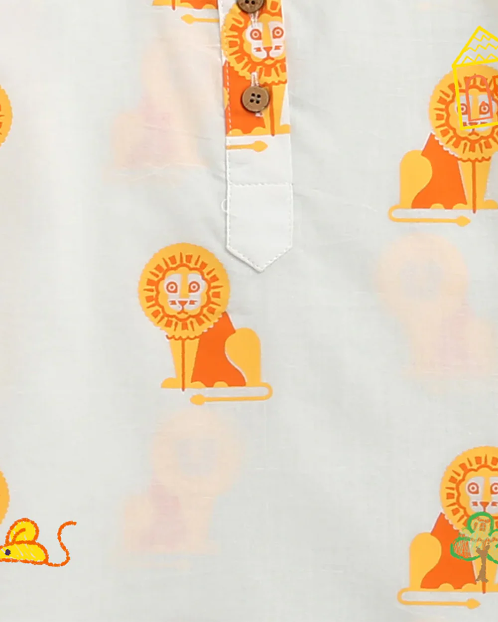 Mouse in The House T-shirt & Shorts Set-The Regal Lion-Cotton-For Infants - Image 13