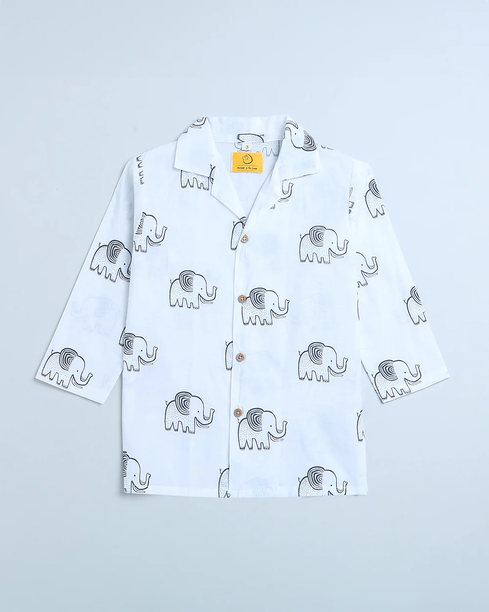 Mouse in the house White Nightsuit-A Stomping Elephant-Cotton-For Infants - Image 9