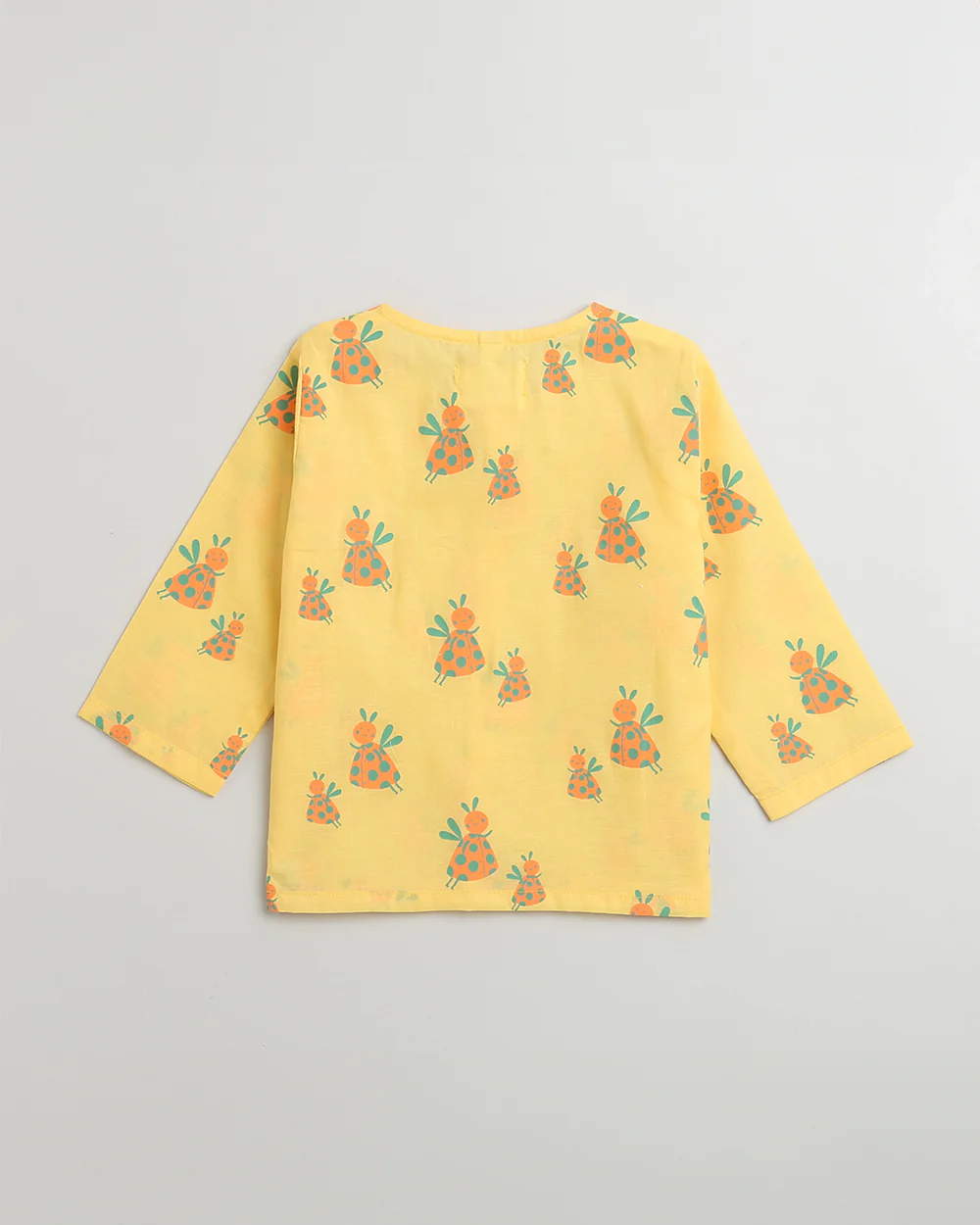 Mouse in the house Yellow Coord Set-Dotty Ladybug-Cotton-For Infants - Image 8