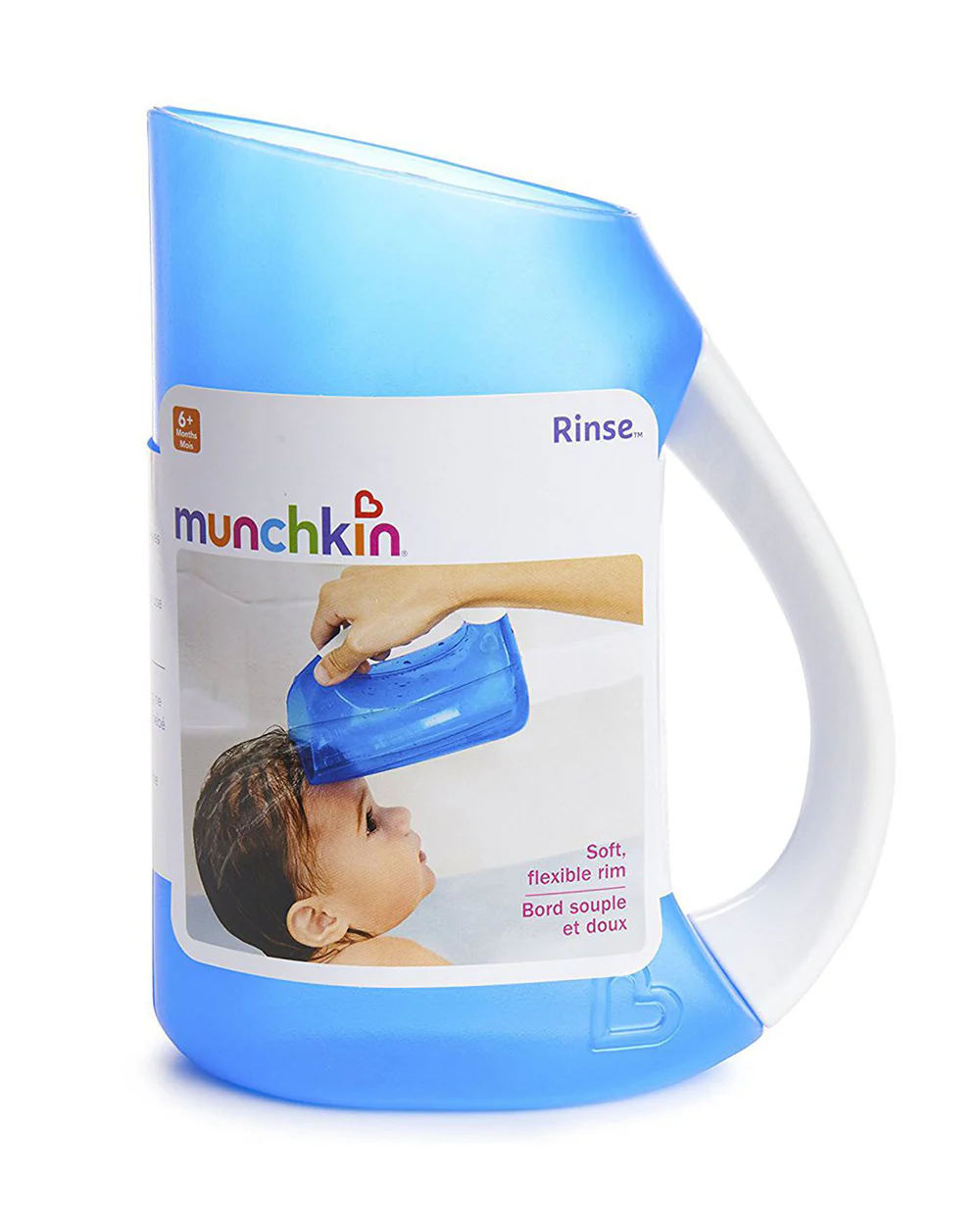 Munchkin Tear-Free Baby Shampoo Rinser-With Soft Rim-Blue - Image 2