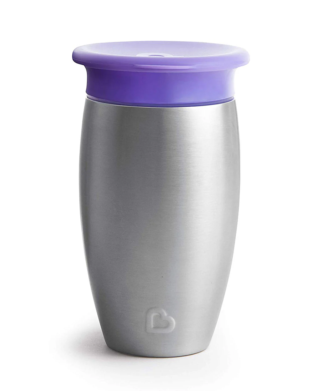 Munchkin Miracle 360 Degree Stainless Steel Sippy Cup-Purple-Auto Flow Stop-For Infants - Image 4