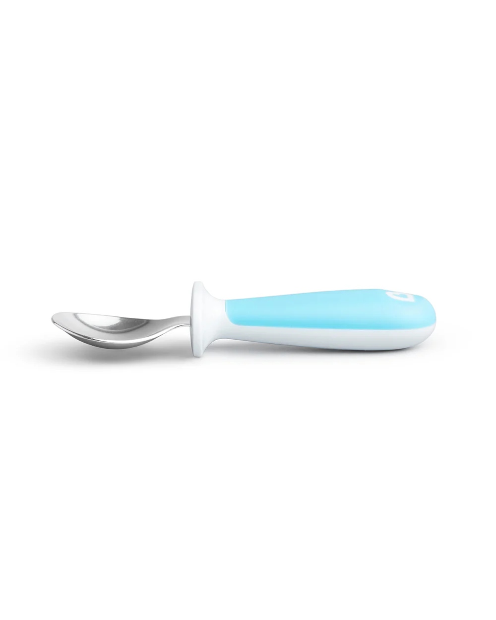 Munchkin Raise Spoon & Fork Set-Germ Protection-Easy Grip Handles-Blue-For Infants - Image 2