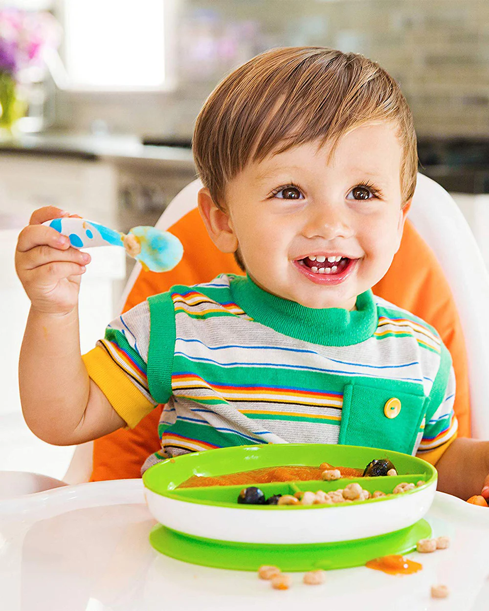 Munchkin Spoon & Fork Set-Deep & Curved Cutlery-Pack Of 6-Multicolor-For Infants - Image 5