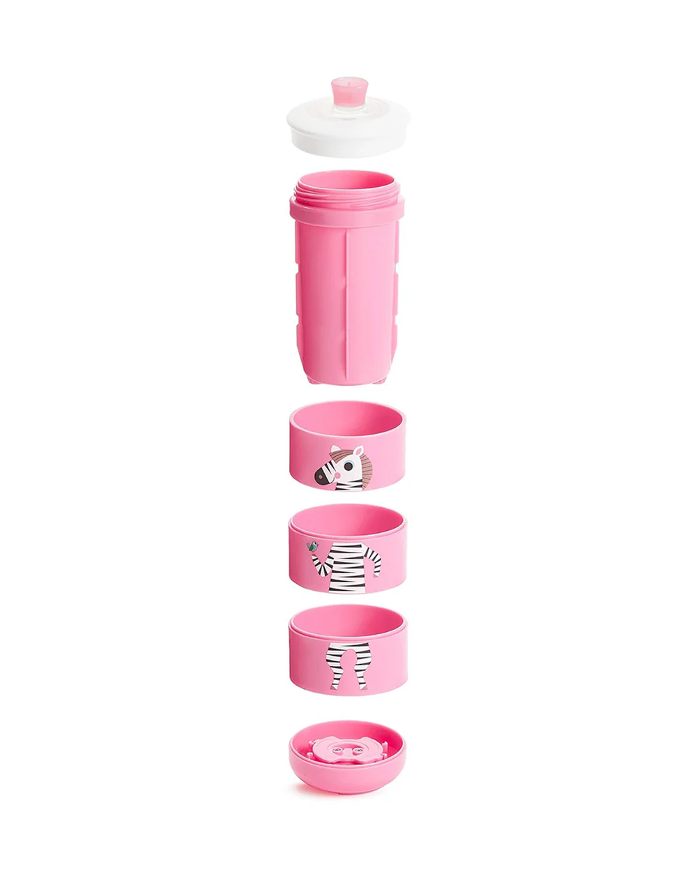 Munchkin Twisty Mix & Match Bite Proof Sippy Cup-Animal-266 ml-Dishwasher Safe-Pink - Image 4