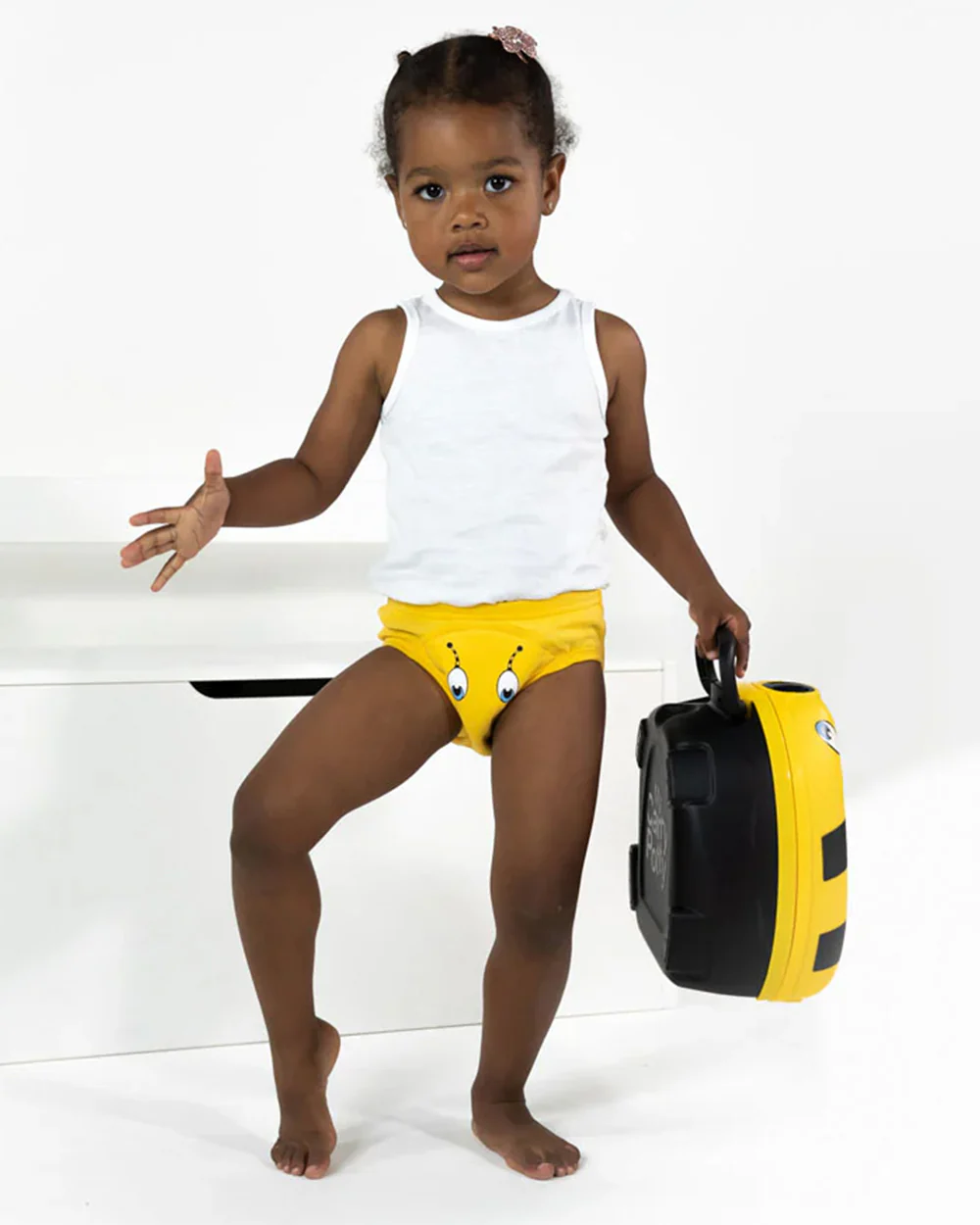 My Carry Potty Bumblebee My Little Training Pants-With Comfortable & Strechtable Waistband-3 Layer Absorbency & Super Soft Cotton-Pack of 3 - Image 4