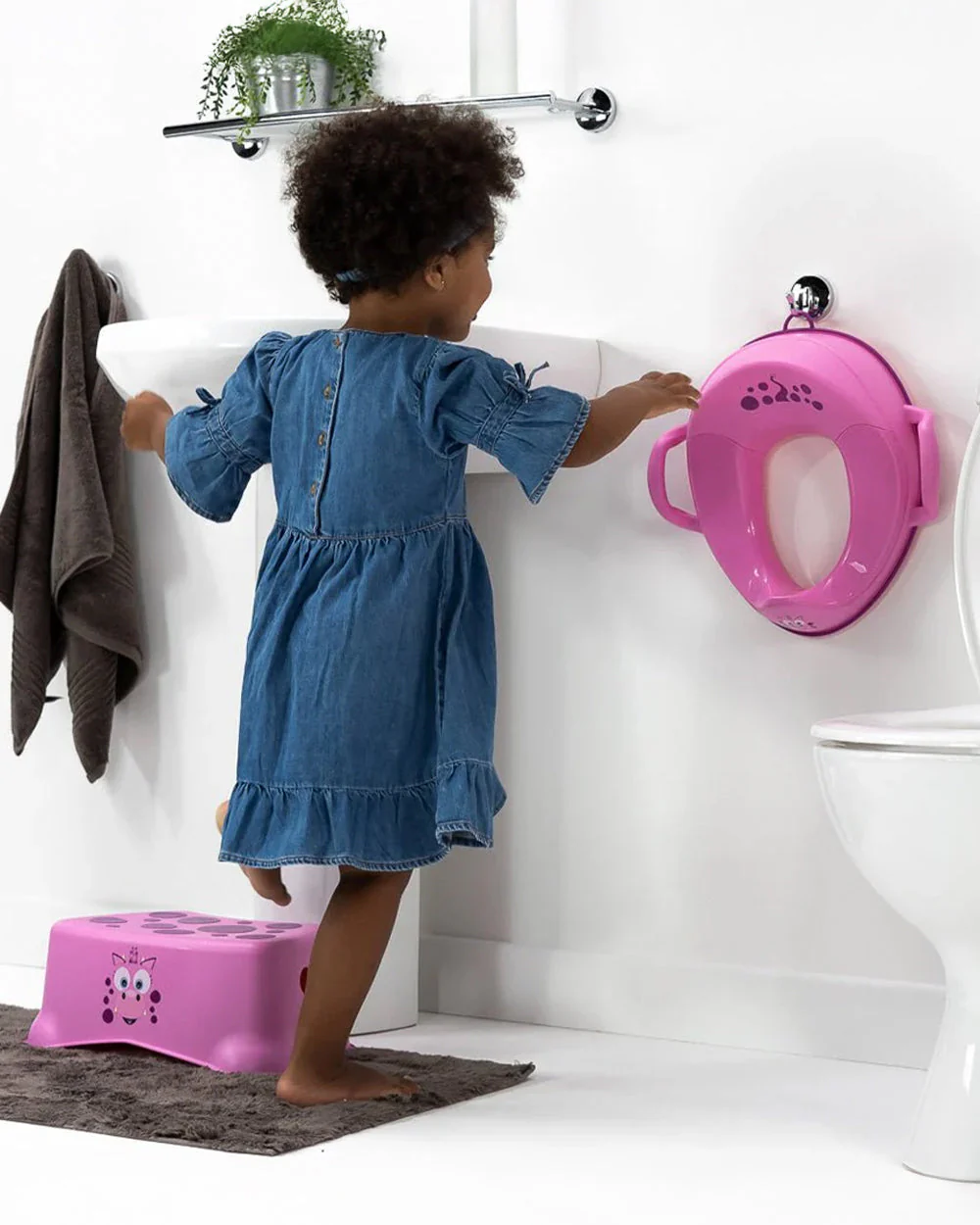 My Carry Potty Pink Dragon My Little Potty Seat with Step Stool-15M+ - Image 13