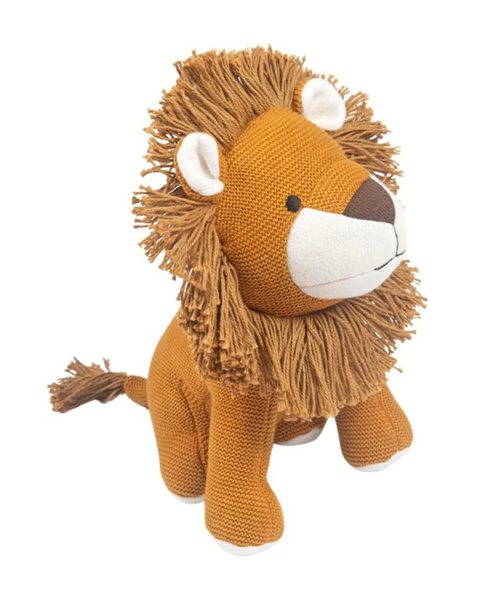 Nesta Toys Leo The Lion-Knitted Cotton Soft Toy-Encourages Imaginative Play-0M+