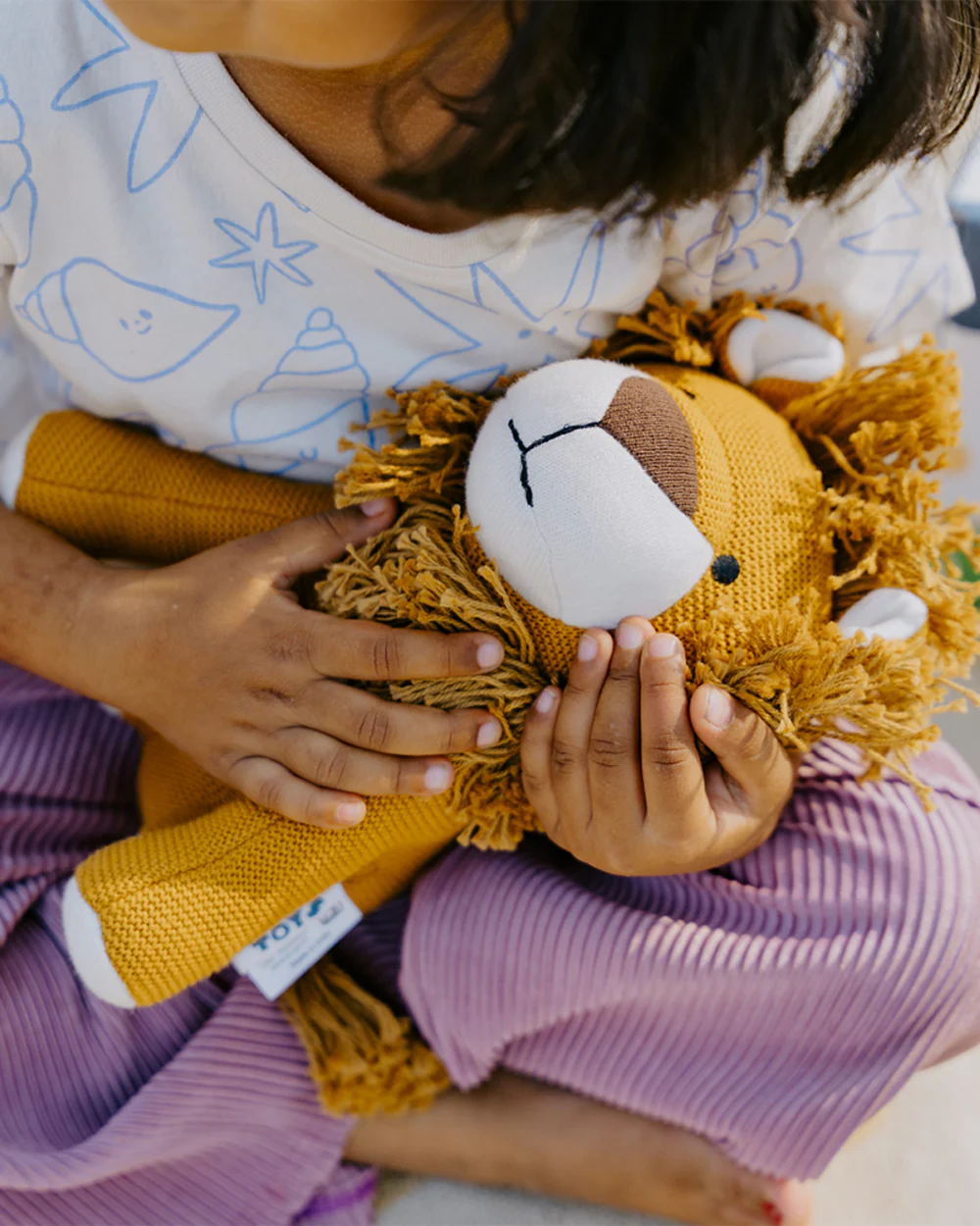 Nesta Toys Leo The Lion-Knitted Cotton Soft Toy-Encourages Imaginative Play-0M+ - Image 13