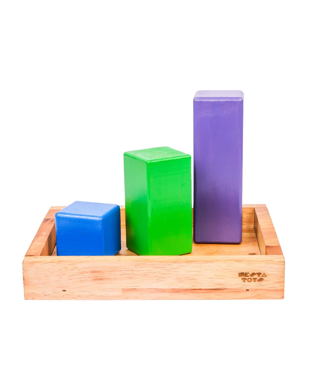 Nesta Toys Wooden Building Blocks With Tray-12 Pieces-Enhances Hand Eye Coordination-Learning & Educational Toys-24M+ - Image 6