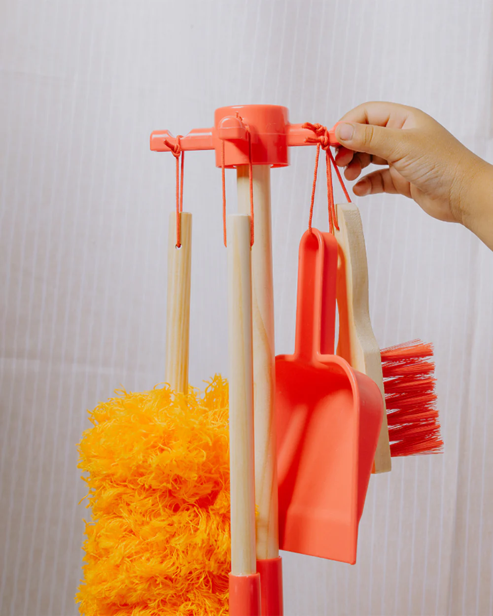 Nesta Toys Wooden Cleaning Set-Pretend & Play Toy-Includes 6 Pieces-Encourages Cleanup-36M+ - Image 7