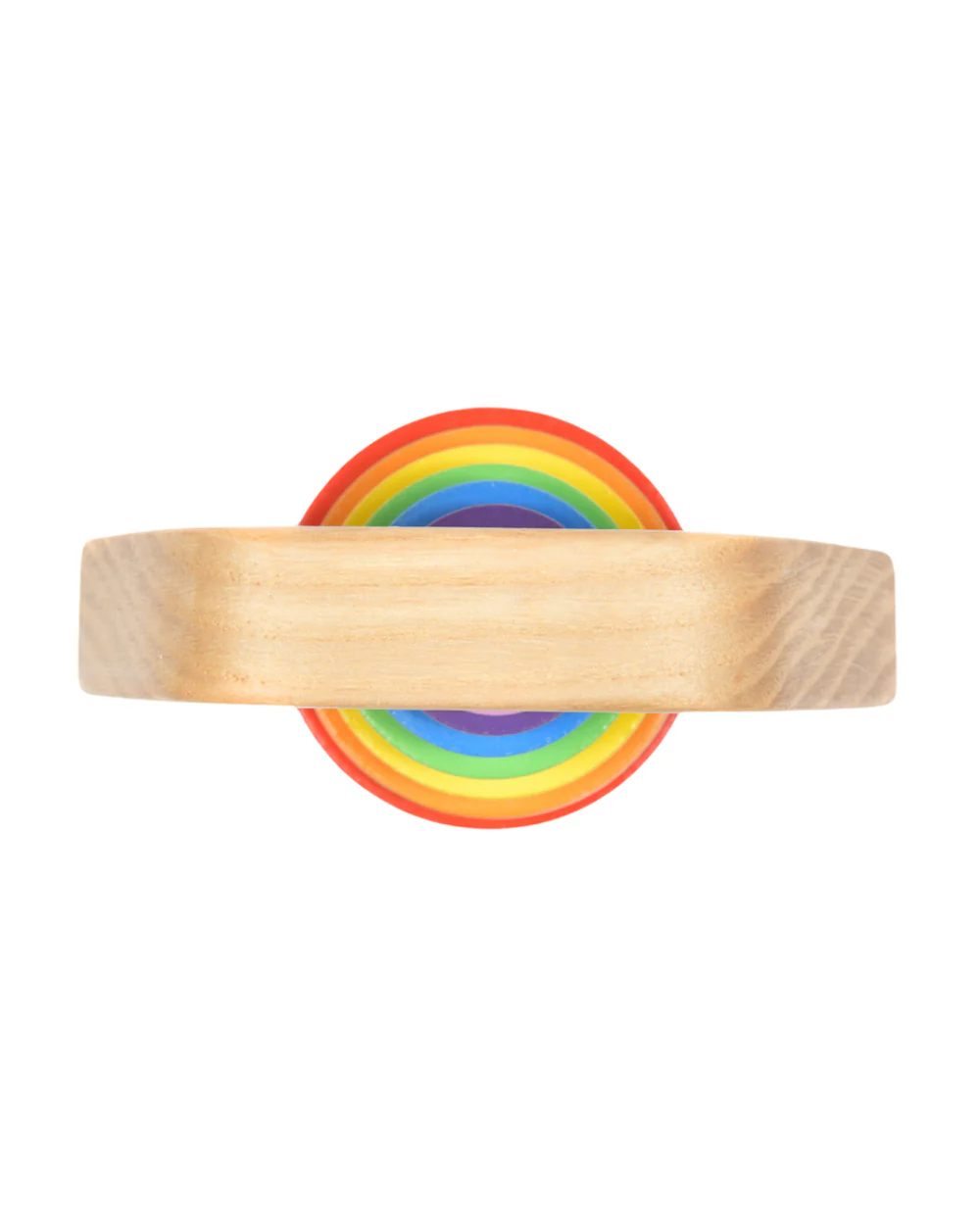 Nesta Toys Wooden Rainbow Rattle Toy-Enhances Motor Skills-6M+ - Image 3