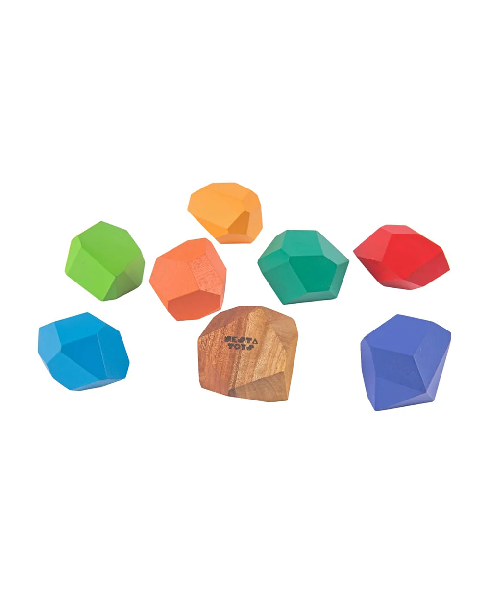 Nesta Toys Wooden Stone Balancing Blocks-8 Pieces-Enhances Hand Eye Coordination-Learning & Educational Toys-24M+ - Image 5
