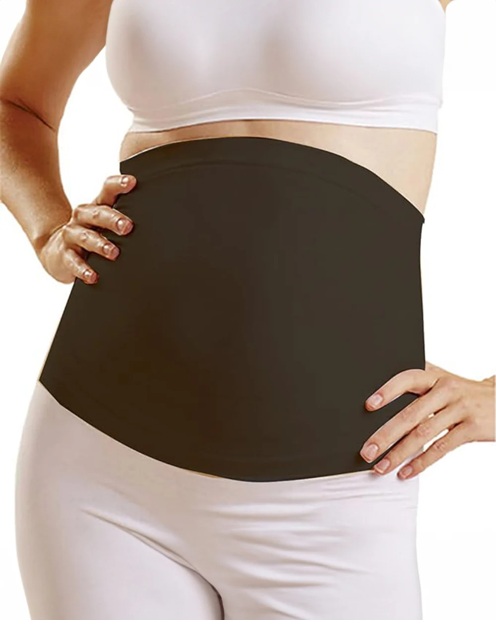 NewMom Maternity Support Belt-Growing Belly Support-Ease Back & Pelvic Pain-During Pregnancy-Black