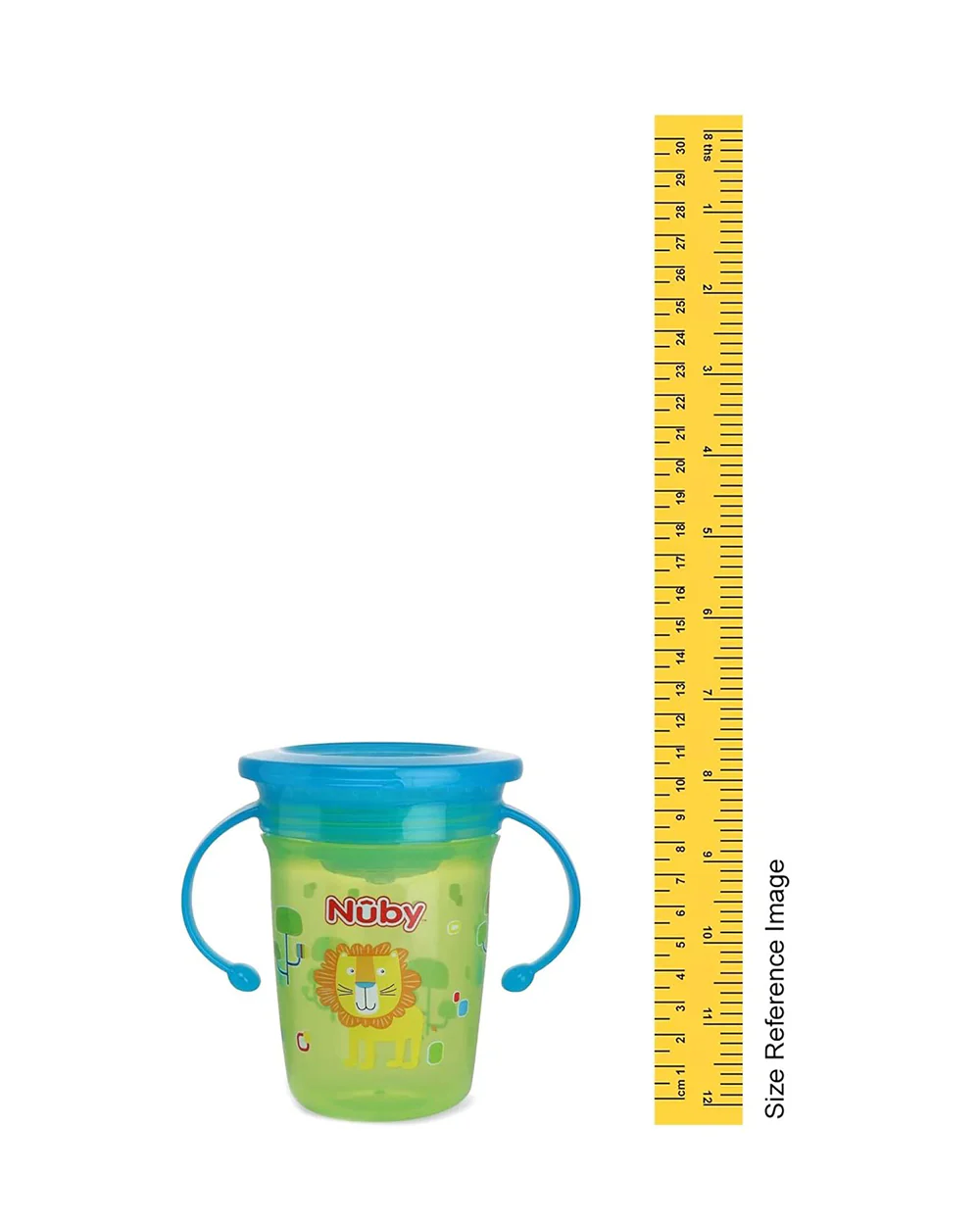 Nuby 360º Wonder Cup-No Spill-Easy Grip Design-Green-For Infants - Image 5