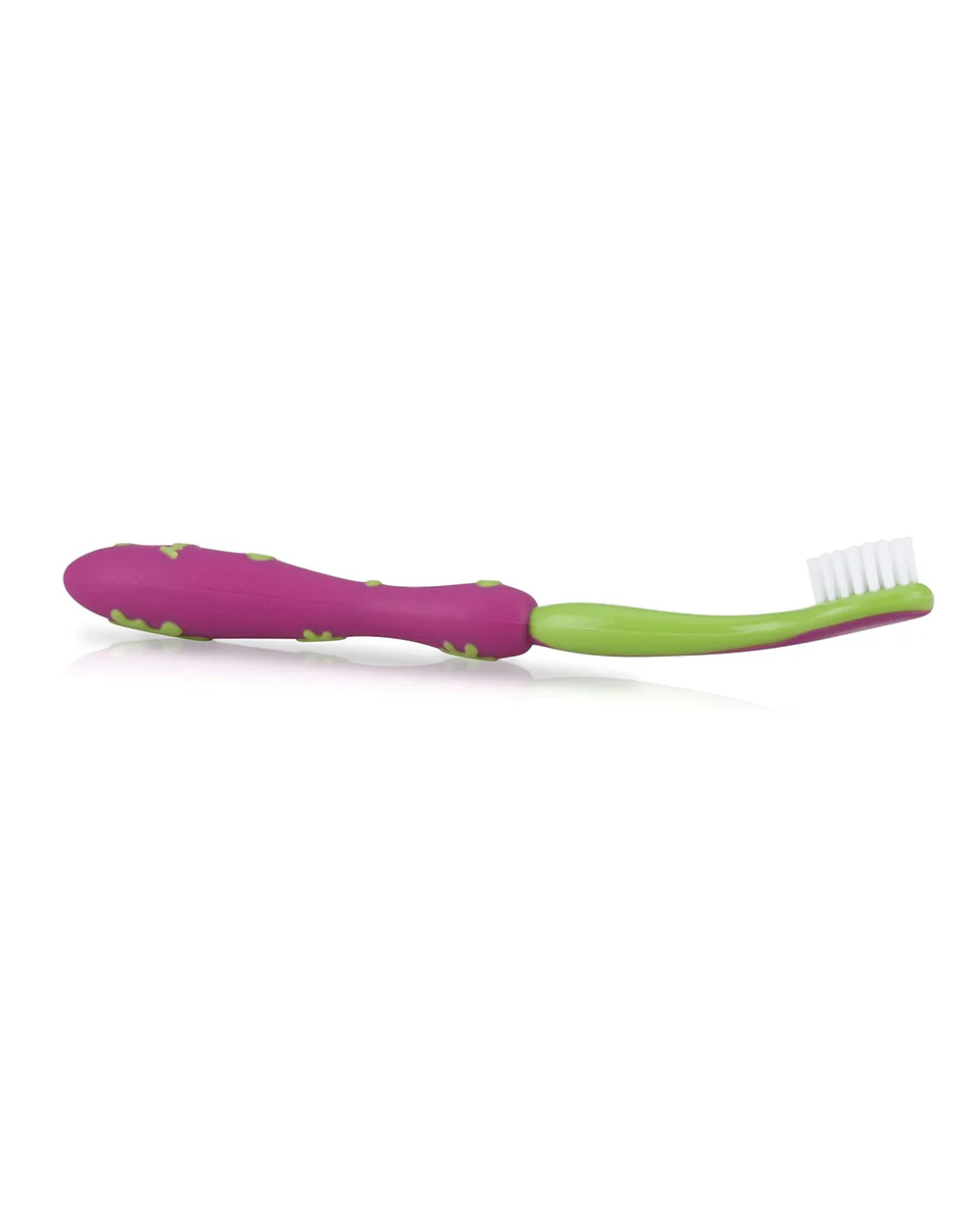 Nuby 4-Stage Oral Care Baby Toothbrush Set-Stage 1234-3 to 24M-Pink & Green - Image 11